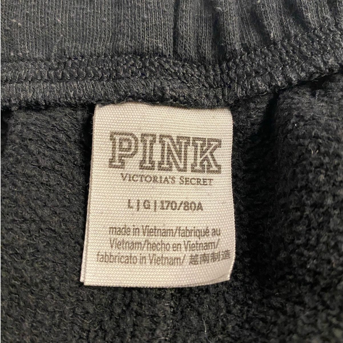 Pink Black Fleece Lounge Shorts Victoria’s Secret PINK Cozy Size 30" / US 8 / IT 44 - 3 Thumbnail