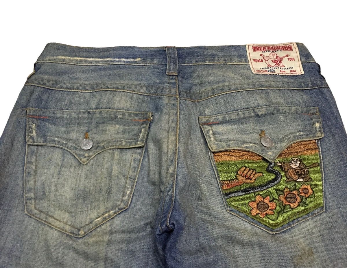 True Religion × Vintage Very Rare Vintage True Religion Sukajan Flared Jeans 1990s Size US 36 / EU 52 - 4 Thumbnail