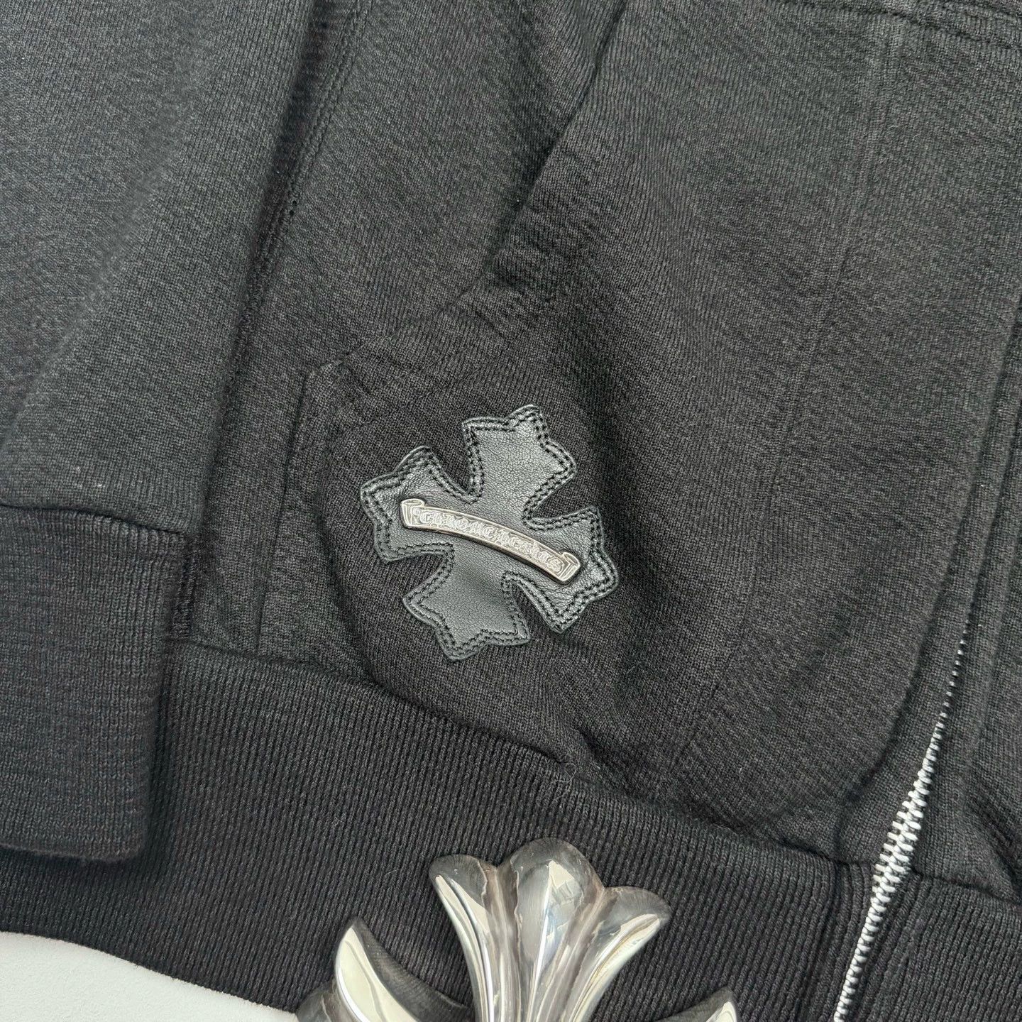 Chrome Hearts chrome hearts black zip-up hoodie Size US M / EU 48-50 / 2 - 3 Thumbnail