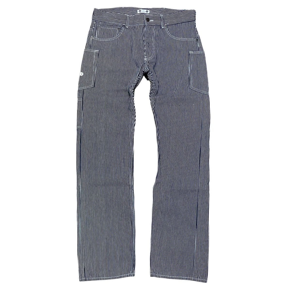 Japanese Brand GU x Studio Seven Hickory Back Buckle Workpants Size US 36 / EU 52 - 7 Thumbnail