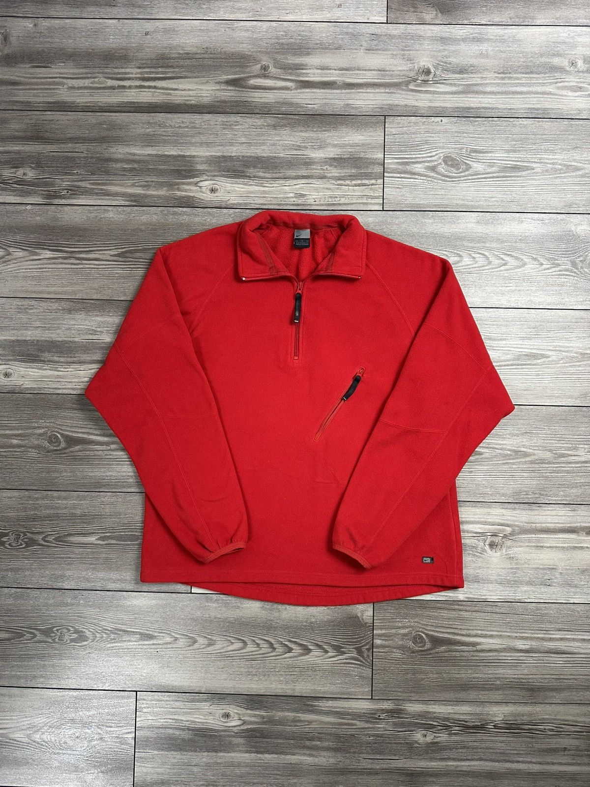 Nike × Vintage Y2K Nike Fleece Quarter Zip Sweater Size US XL / EU 56 / 4 - 1 Thumbnail
