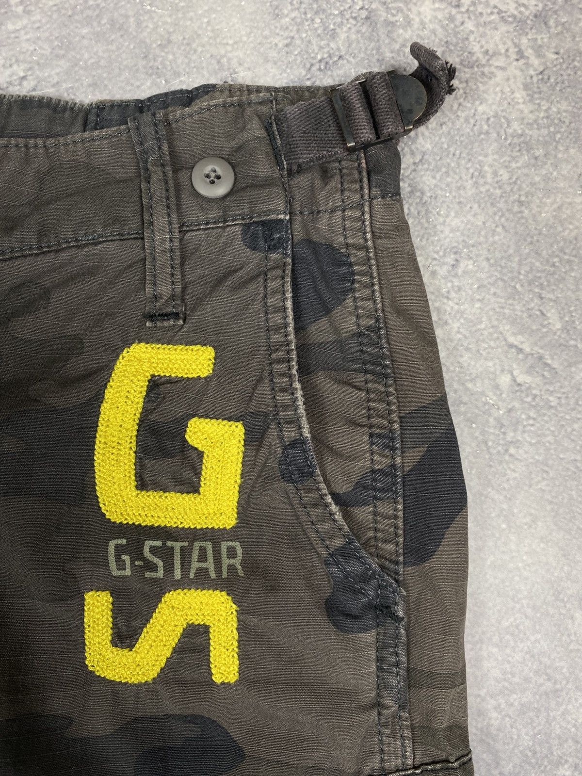 G-Star G Star Raw Danbury Field Cargo Pants Camo Army Bootcut Size 28" / US 6 / IT 42 - 8 Thumbnail