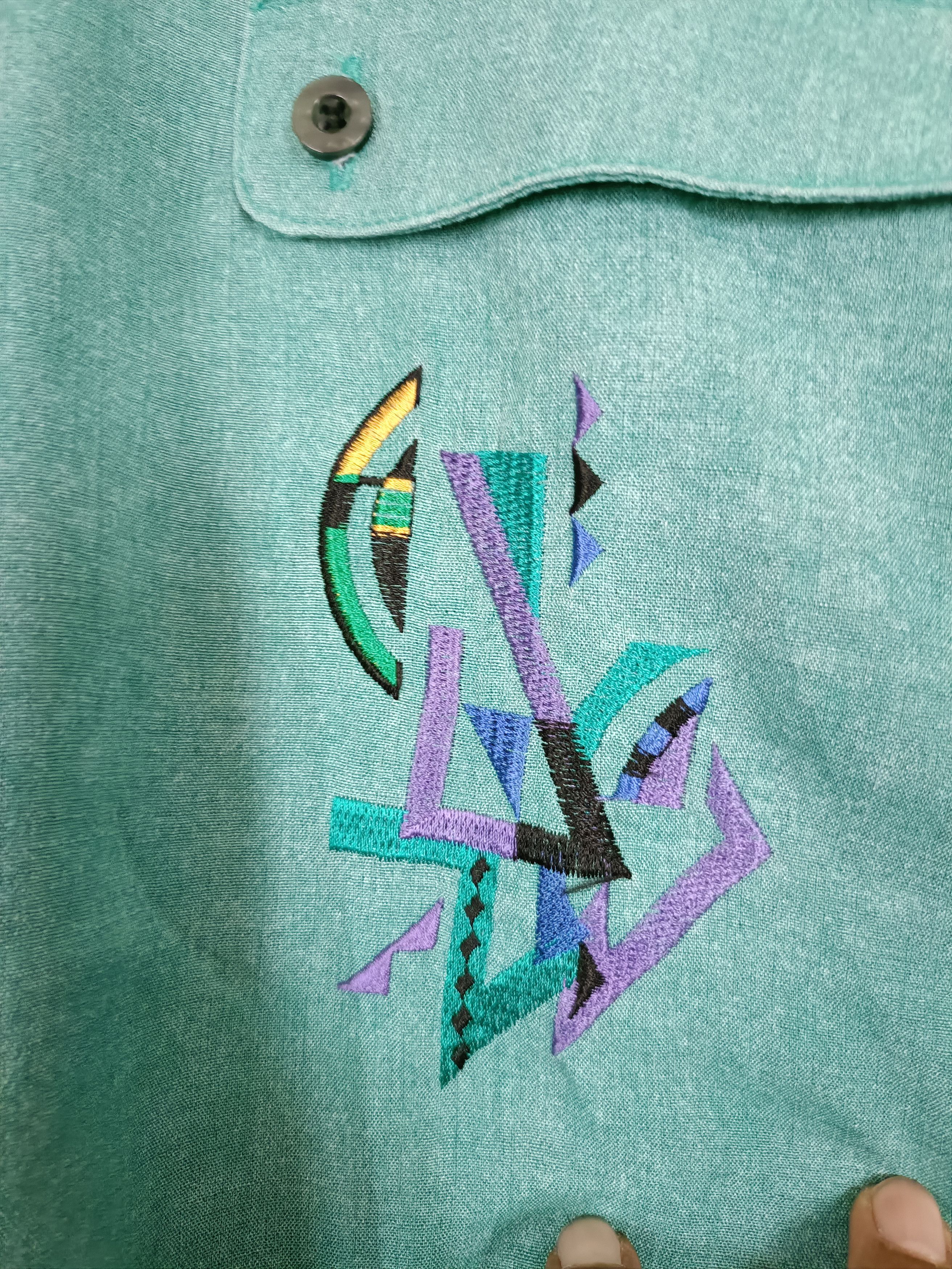 Vintage Vintage silverox japan knit boxy polo shirt Size US L / EU 52-54 / 3 - 2 Thumbnail