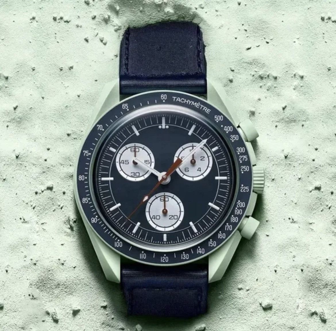Other Men Bioceramic Planet Moon Chronograph Quartz Watch Nylon Size ONE SIZE - 2 Thumbnail