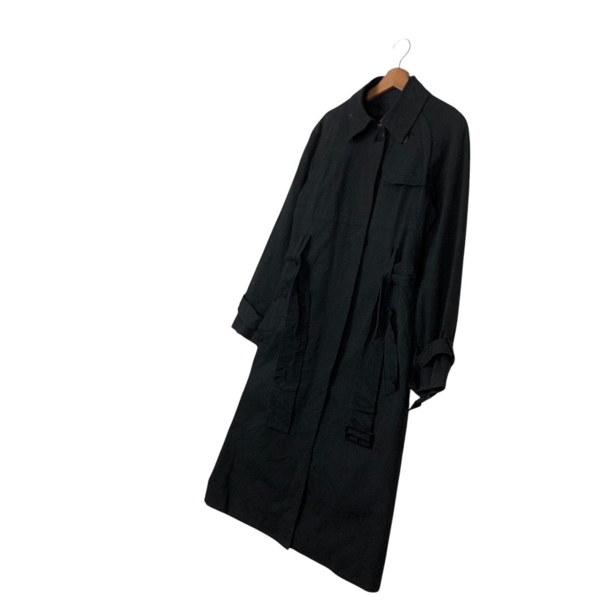 Aquascutum × Japanese Brand × Vintage 📌Rich Black- Long Jacket Trench Coat Aquascutum London Size US M / EU 48-50 / 2 - 3 Thumbnail