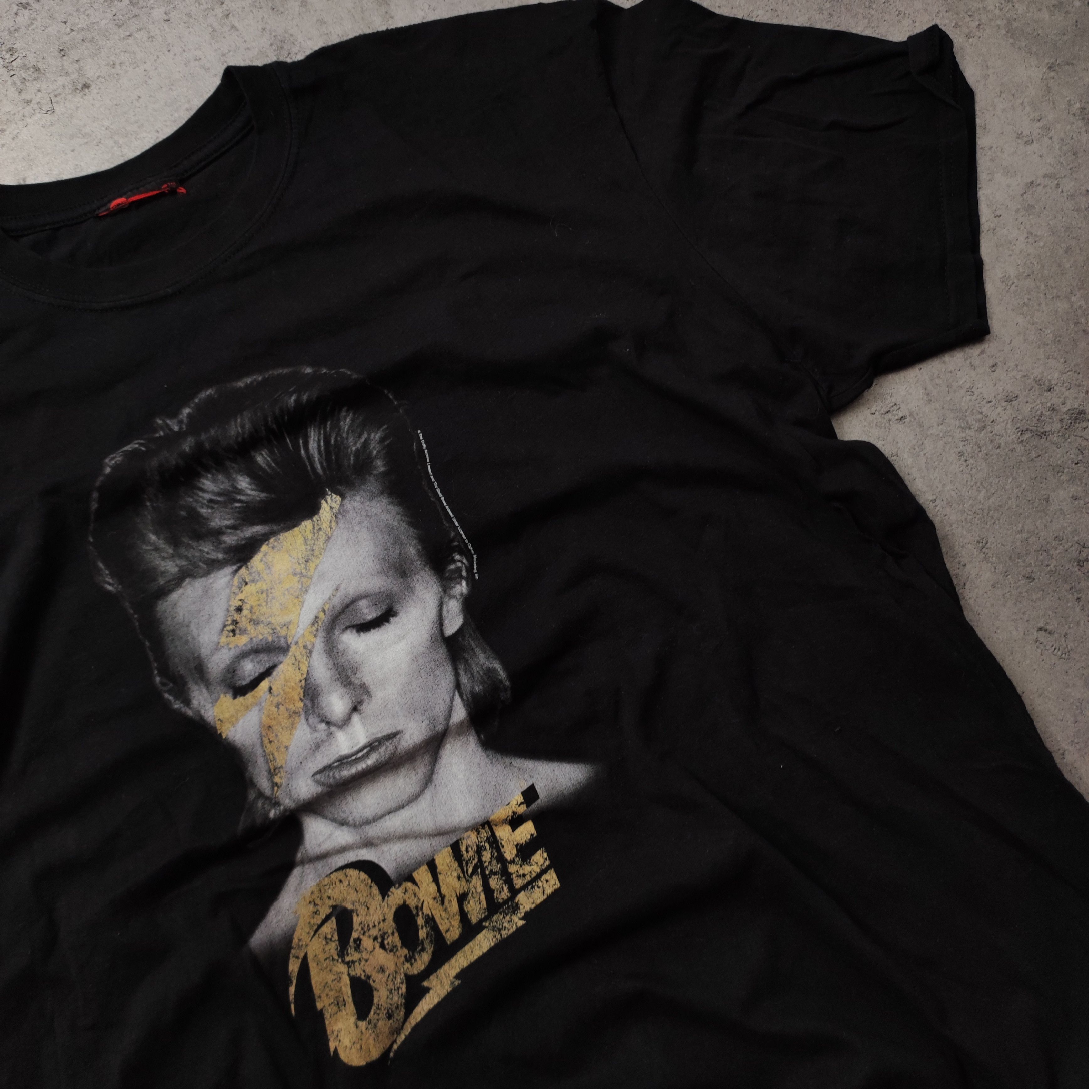 Band Tees × Vintage RARE 90s Licence David Bowie Merch Tour Promo Tee Size US XXL / EU 58 / 5 - 4 Thumbnail