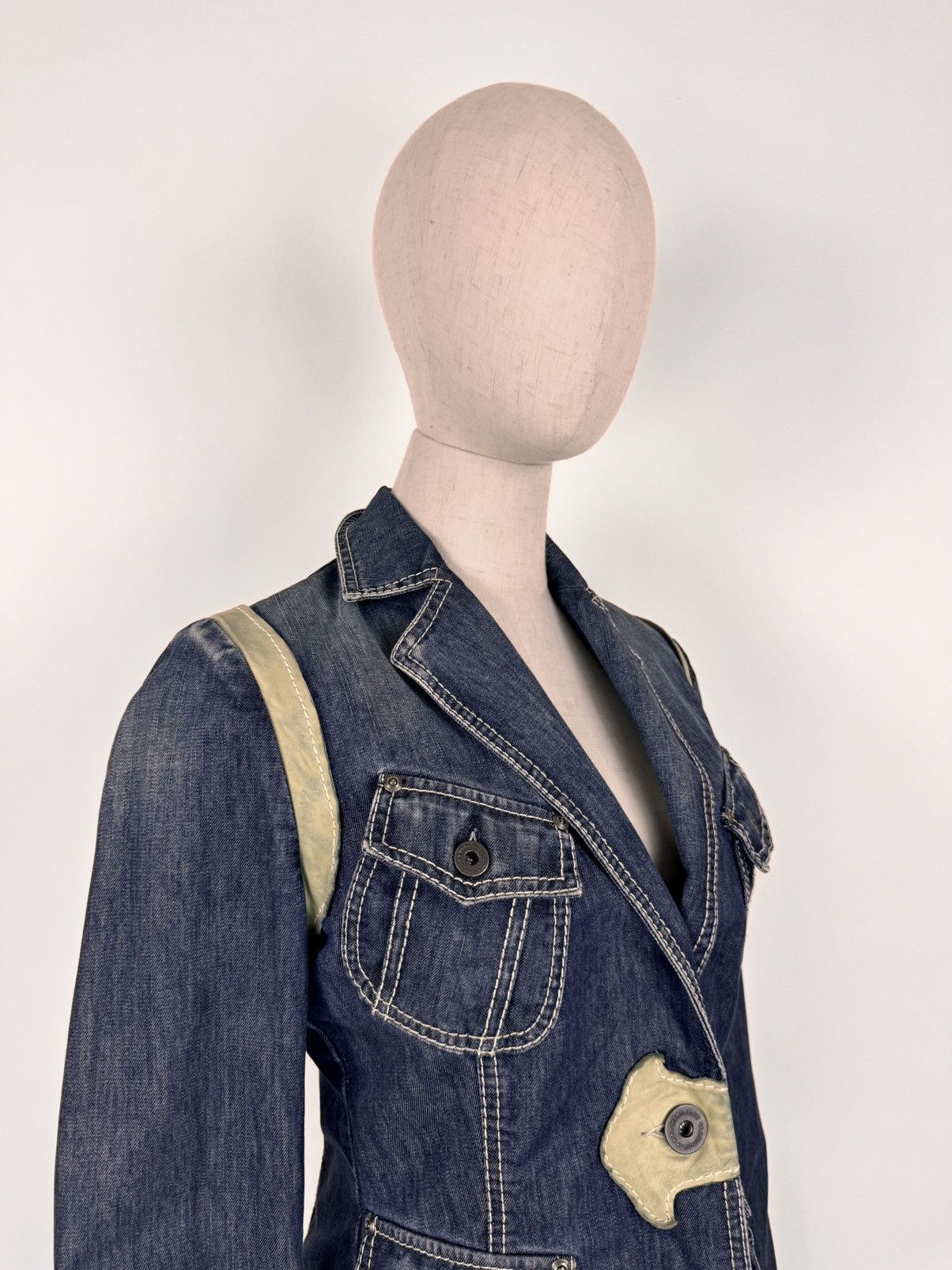 Marlboro Classics Vintage Marlboro Classics Western denim Blazer Jacket Size M / US 6-8 / IT 42-44 - 6 Thumbnail