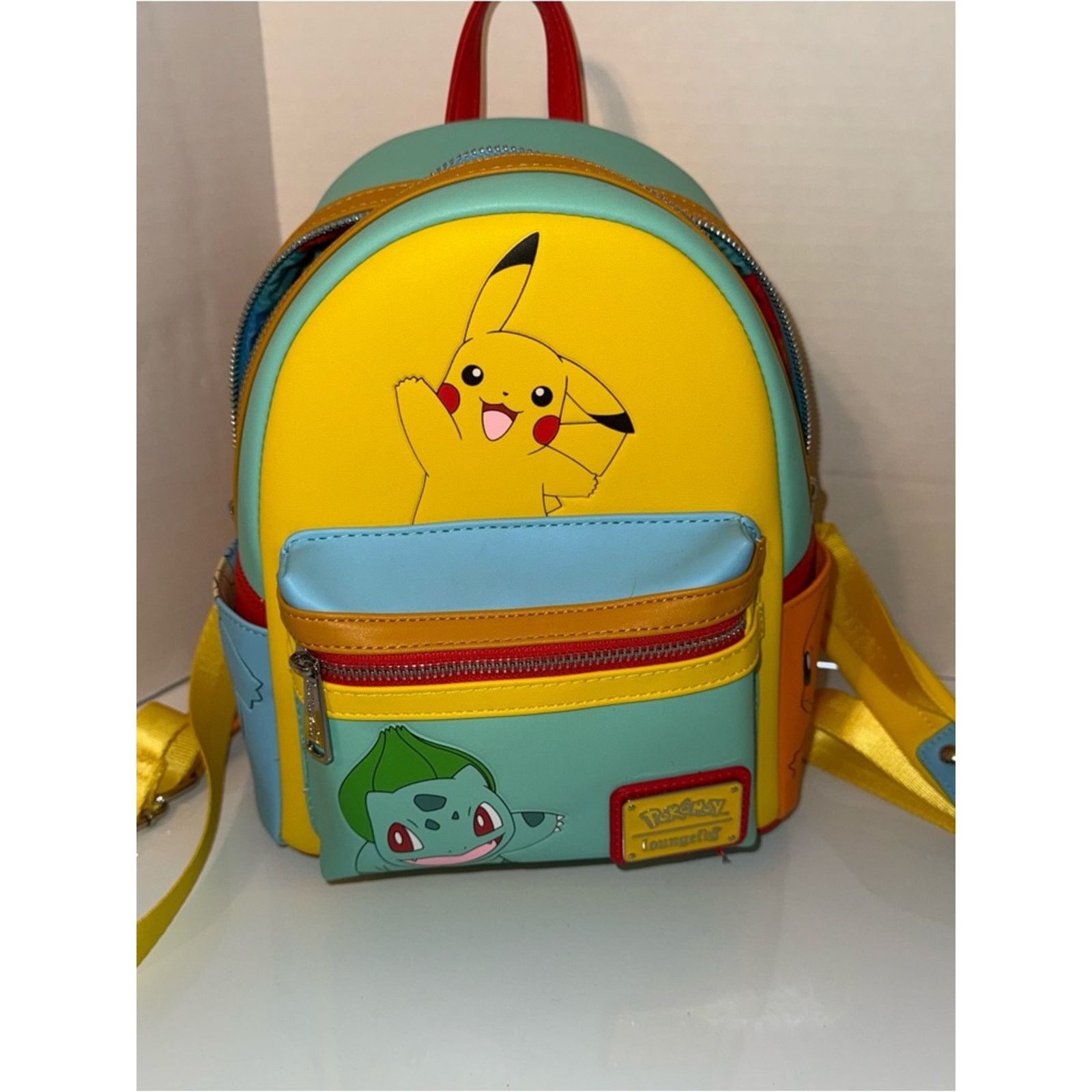 NWT LOUNGEFLY POKÉMON Color Block Starters Mini Backpack
