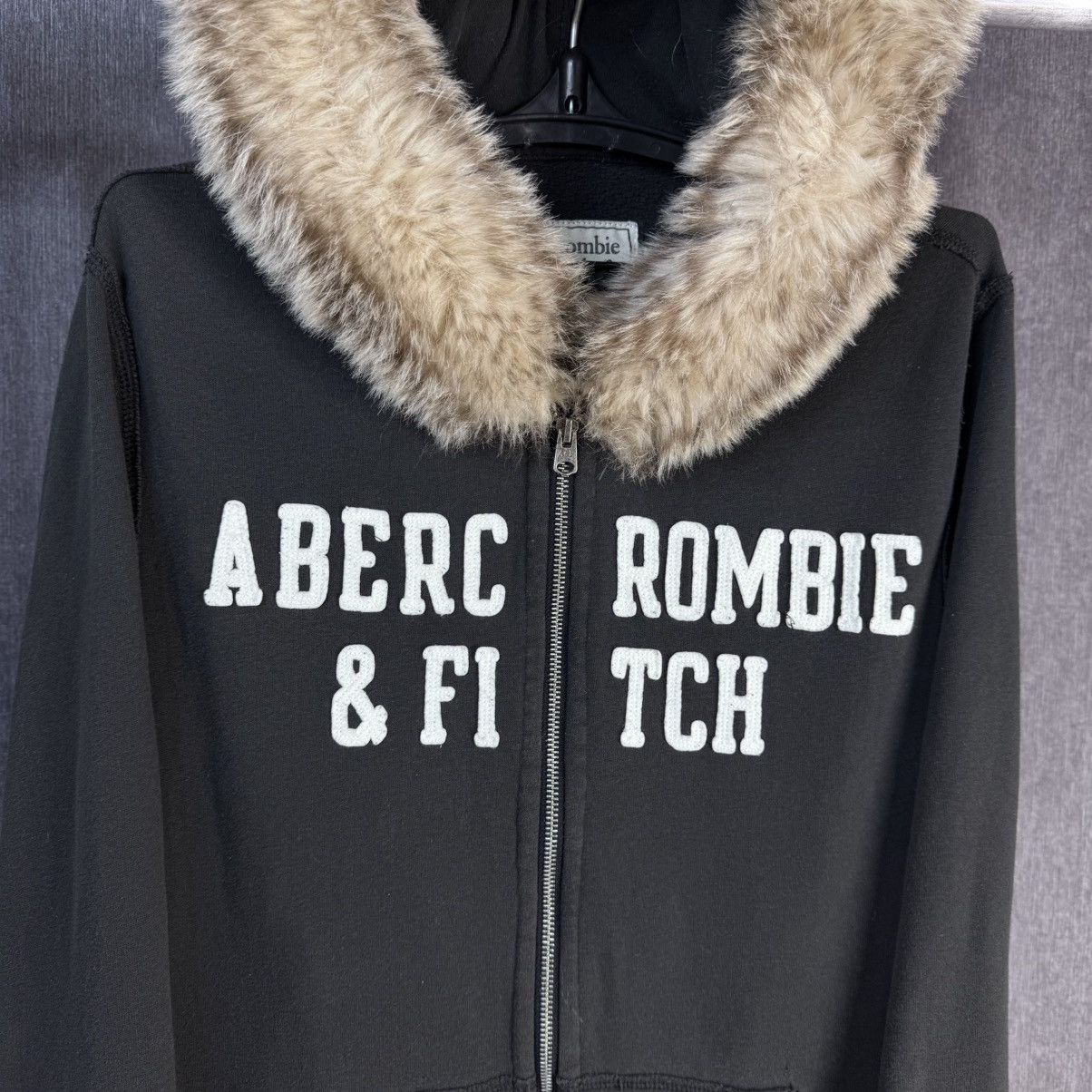 Abercrombie & Fitch Abercrombie & Fitch faux fur zip hoodie logo japanese y2k Size US M / EU 48-50 / 2 - 2 Thumbnail