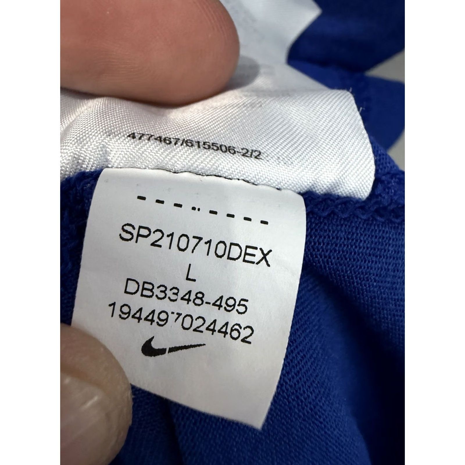 Nike Nike Dri-FIT NBA Shirt Men’s Large Blue Crew Neck Short Sleeve Pullover 100% Polyester Lightweight Sports Graphic Size US L / EU 52-54 / 3 - 4 Thumbnail
