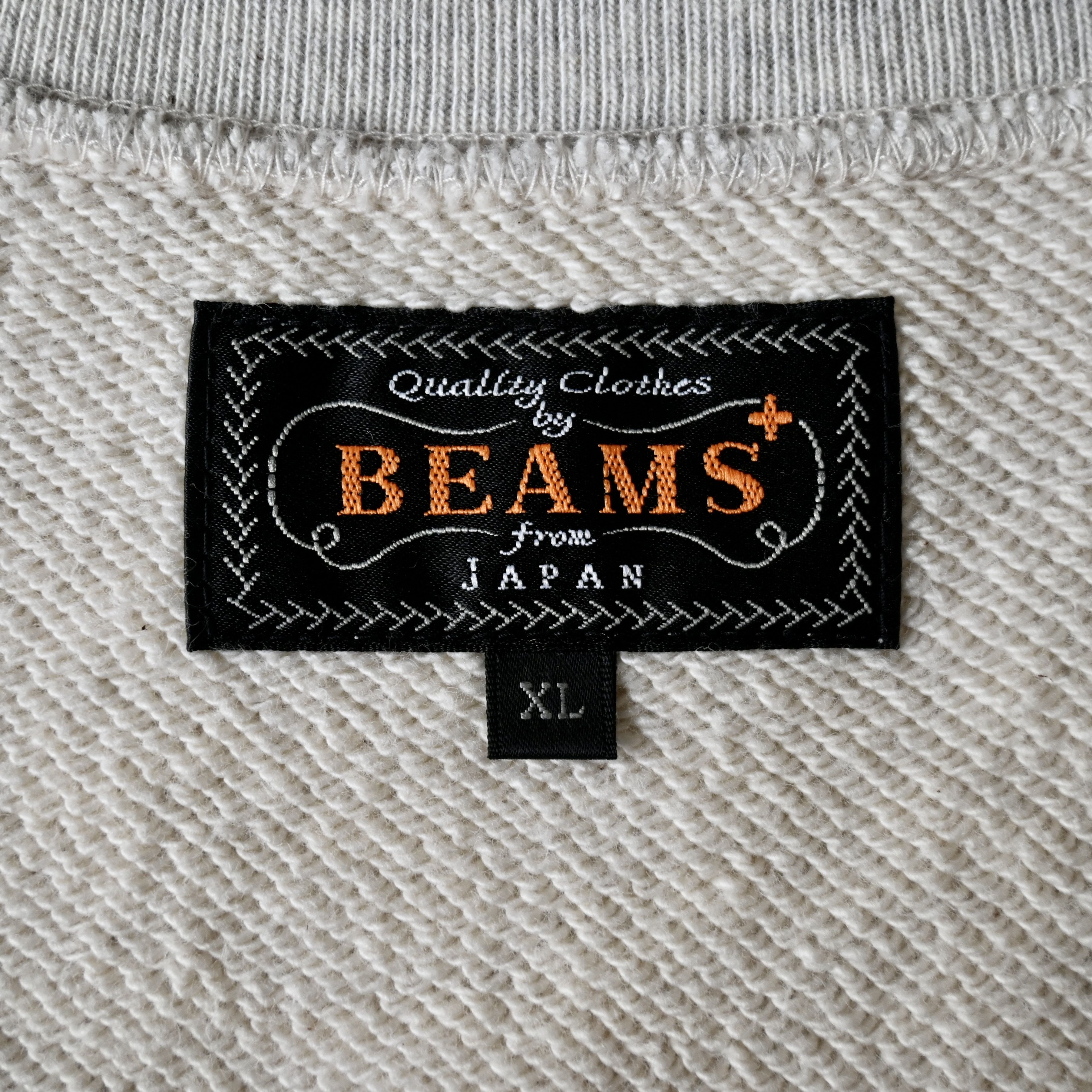 Beams Plus BEAMS Plus "Cut-off" S/S sweatshirt, Oatmeal, made in Japan Size US XL / EU 56 / 4 - 13 Thumbnail