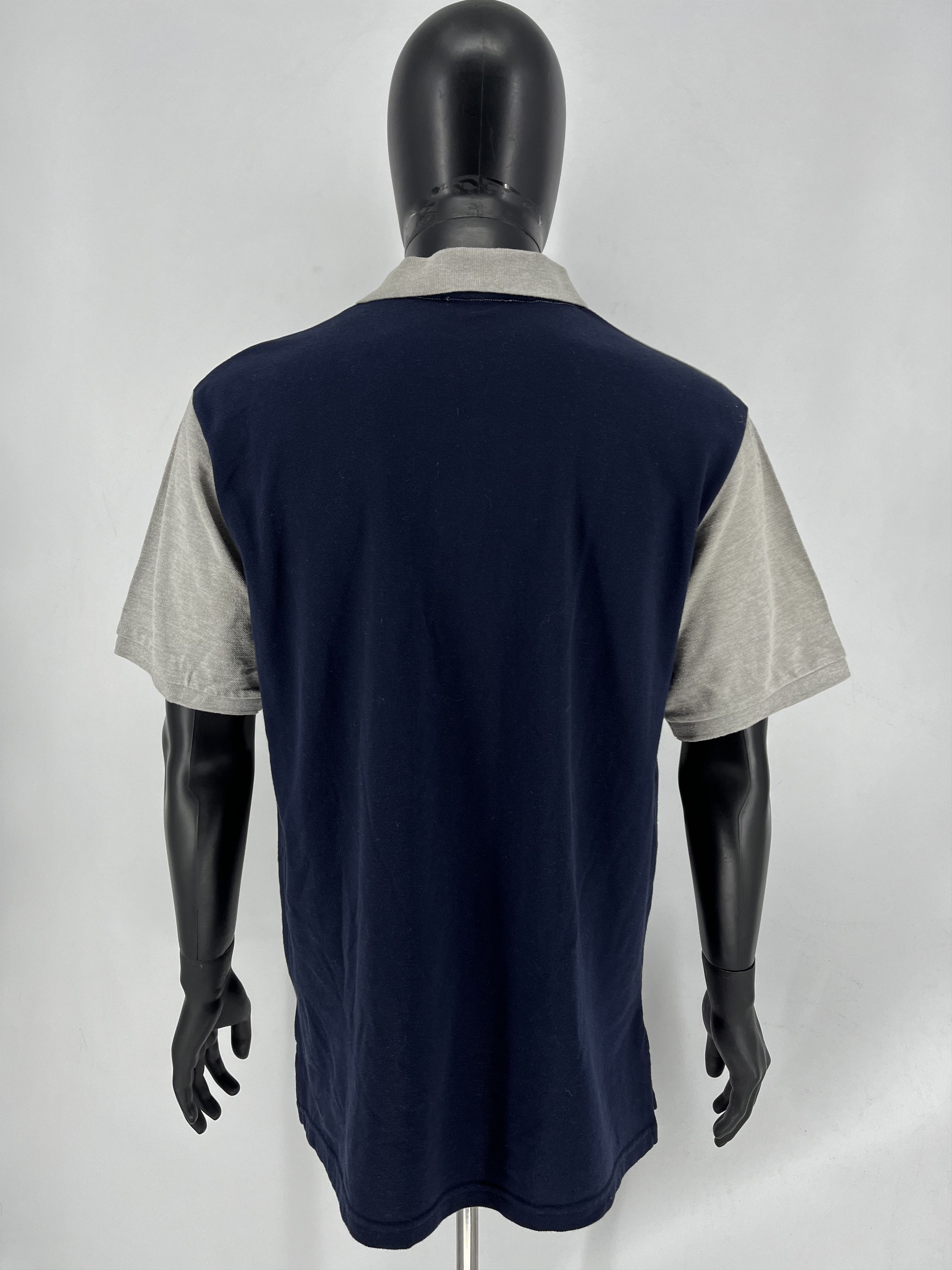 Vintage Vintage Yves Saint Laurent YSL big logo striped polo t-shirt Size US XL / EU 56 / 4 - 7 Thumbnail
