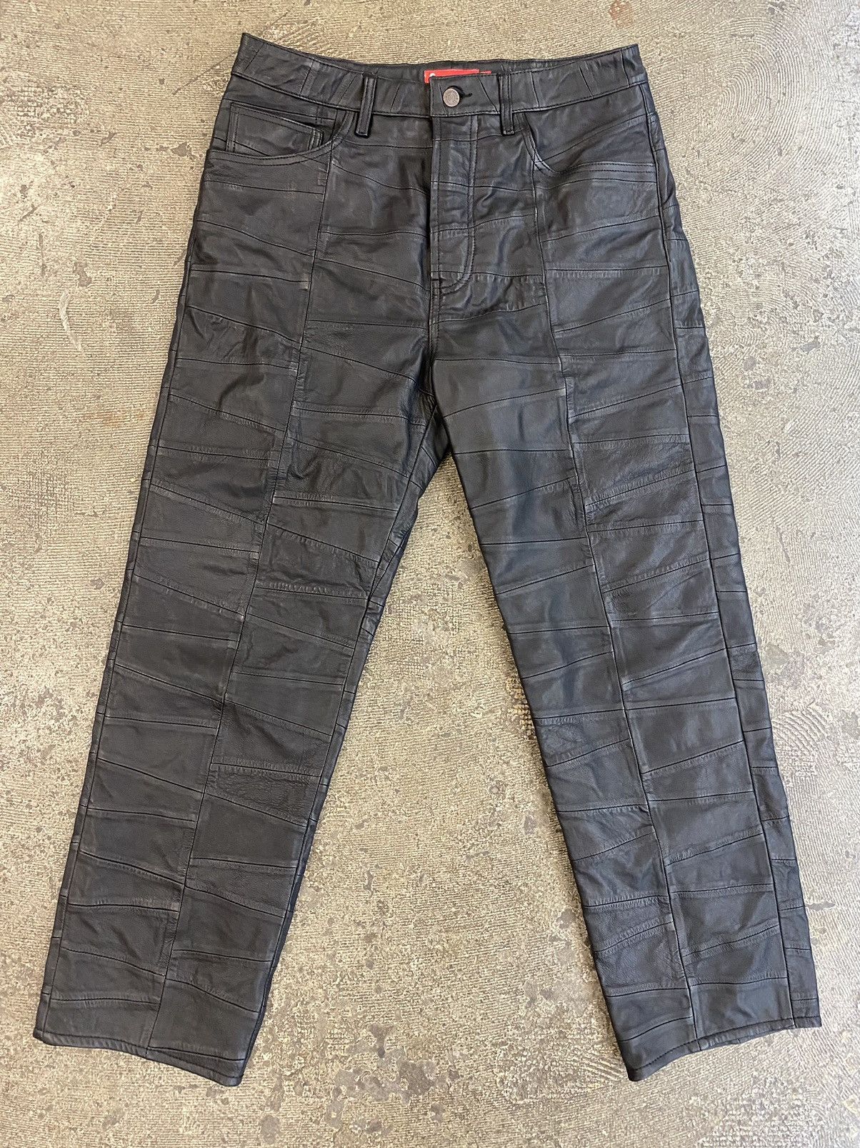 Supreme Supreme Patchwork Leather 5 Pocket Jean | Grailed