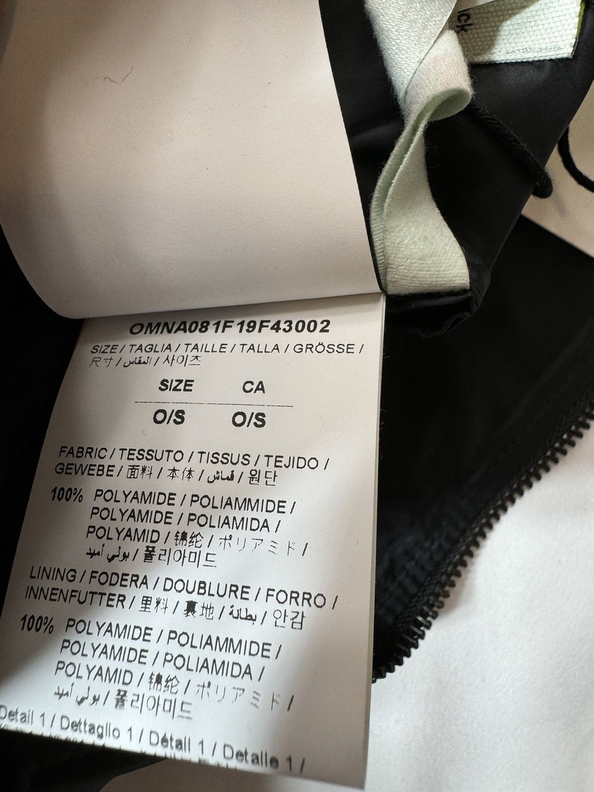 Off-White “PUFFY BLACK BAG” by Virgil ABLOH Size ONE SIZE - 20 Thumbnail