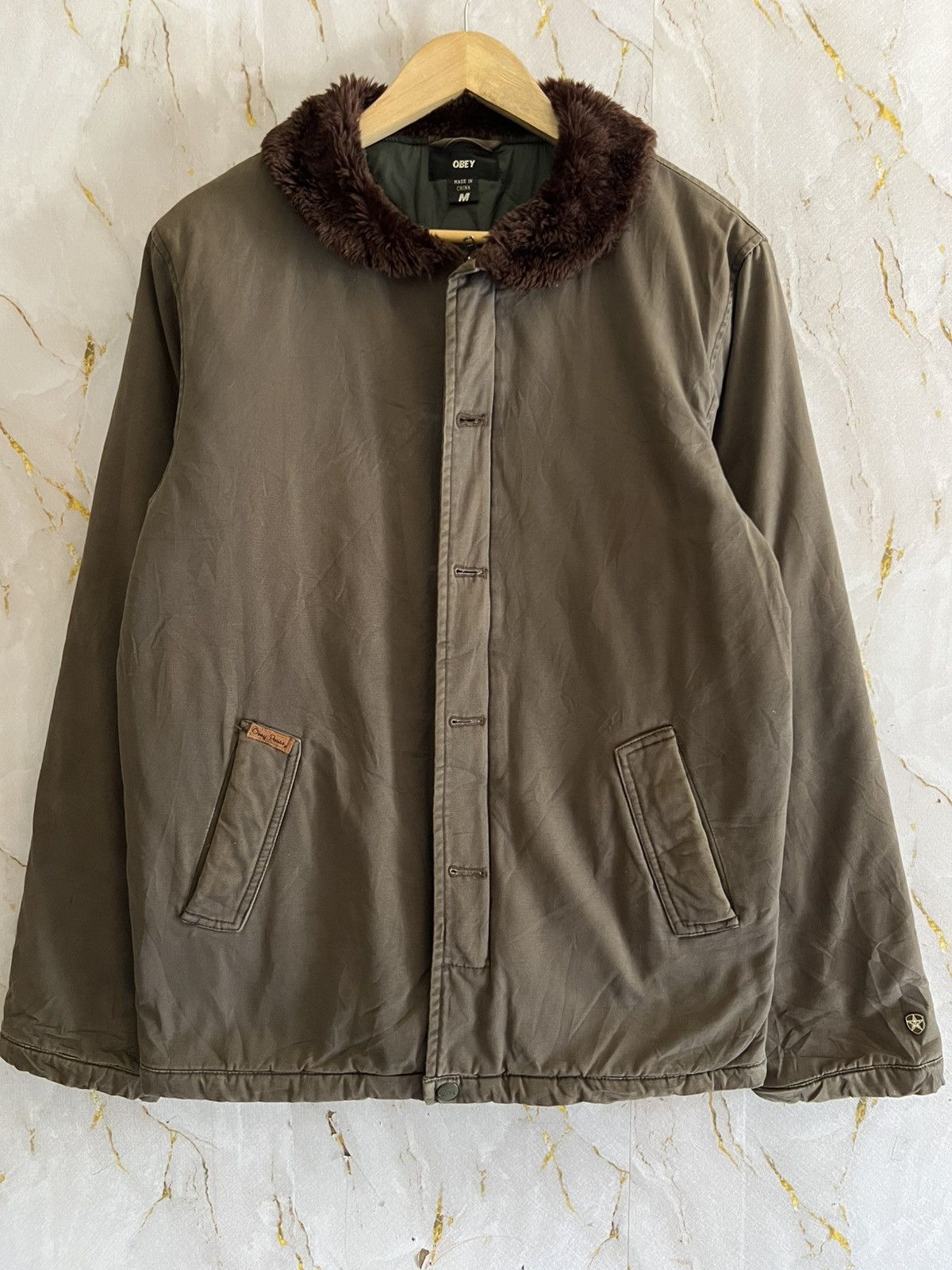 Obey Obey Workwear Jacket Duck Canvas Style Streetwear Size US M / EU 48-50 / 2 - 1 Thumbnail