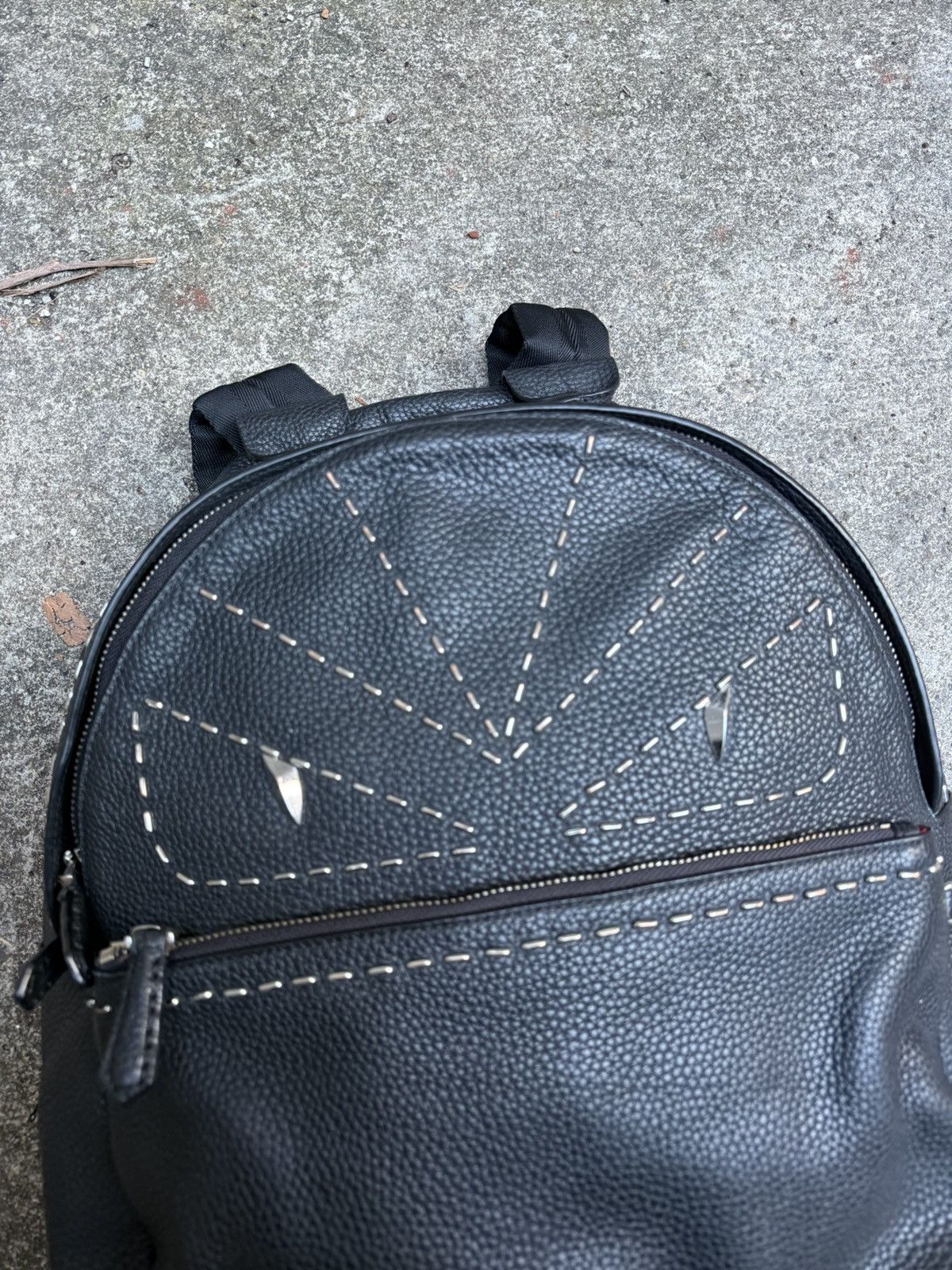 Fendi Fendi Leather Monster Backpack Size ONE SIZE - 2 Thumbnail