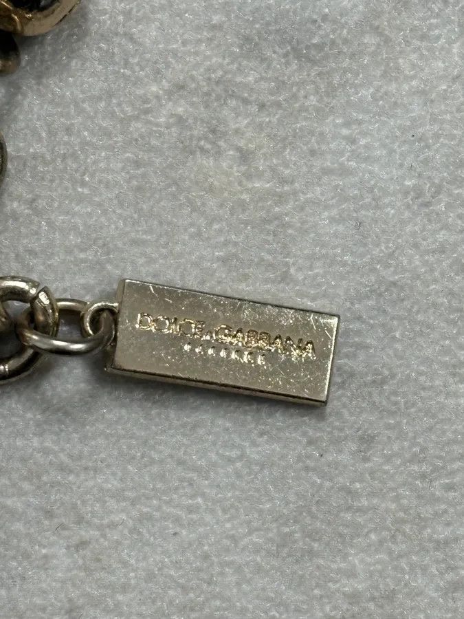 Dolce & Gabbana Dolce & Gabbana Gold Plated Charms Bracelet Size ONE SIZE - 5 Thumbnail
