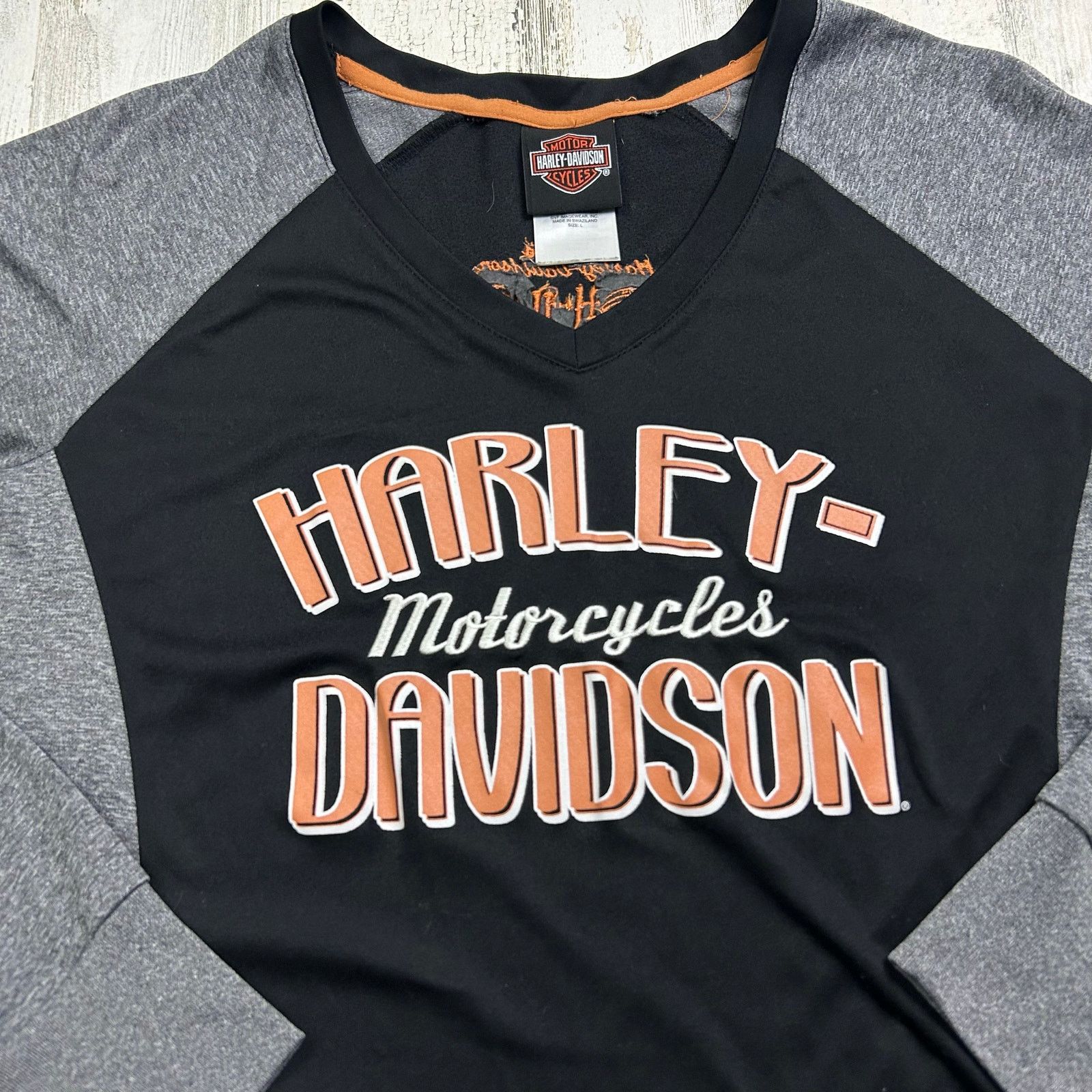 Harley Davidson × Vintage Harley-Davidson Women's First-Class Long-Sleeve Shirt Size L / US 10 / IT 46 - 2 Thumbnail