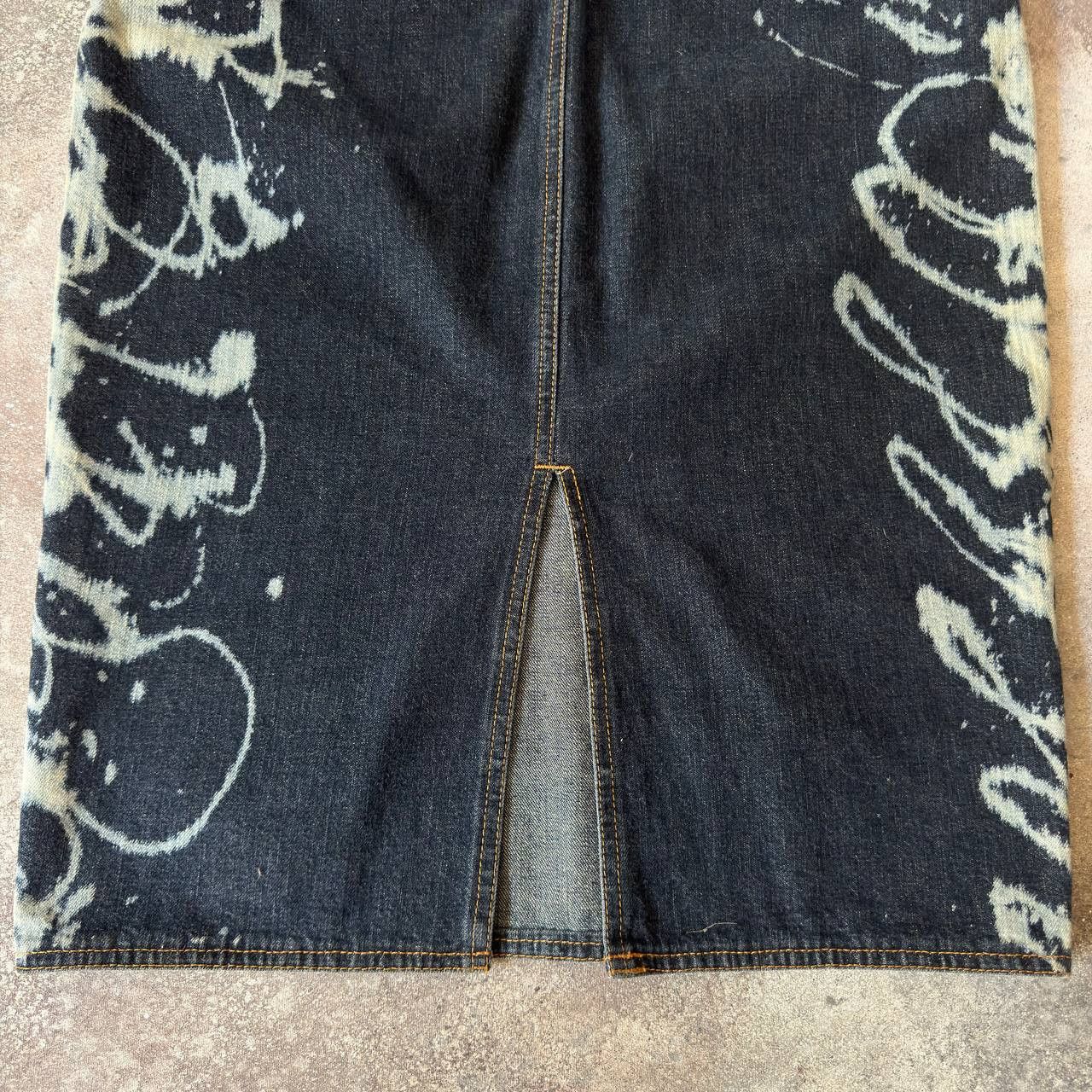 Moschino × Vintage Moschino Jeans Vintage Denim Midi Skirt Size 29" - 7 Thumbnail