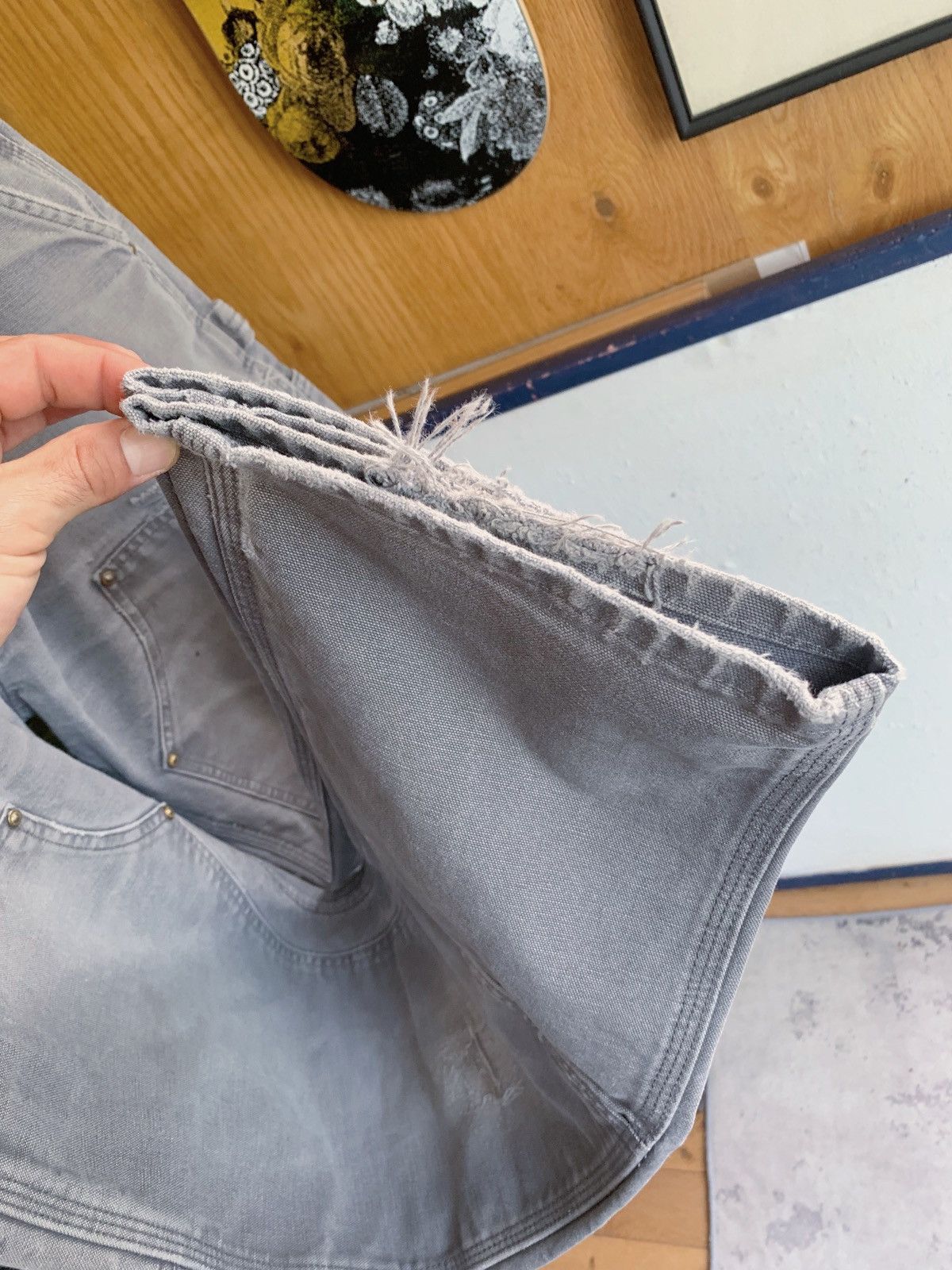 Carhartt Thrashed Sun Faded Distressed Double Knee Pants ERD GRUNGE Size US 32 / EU 48 - 5 Thumbnail