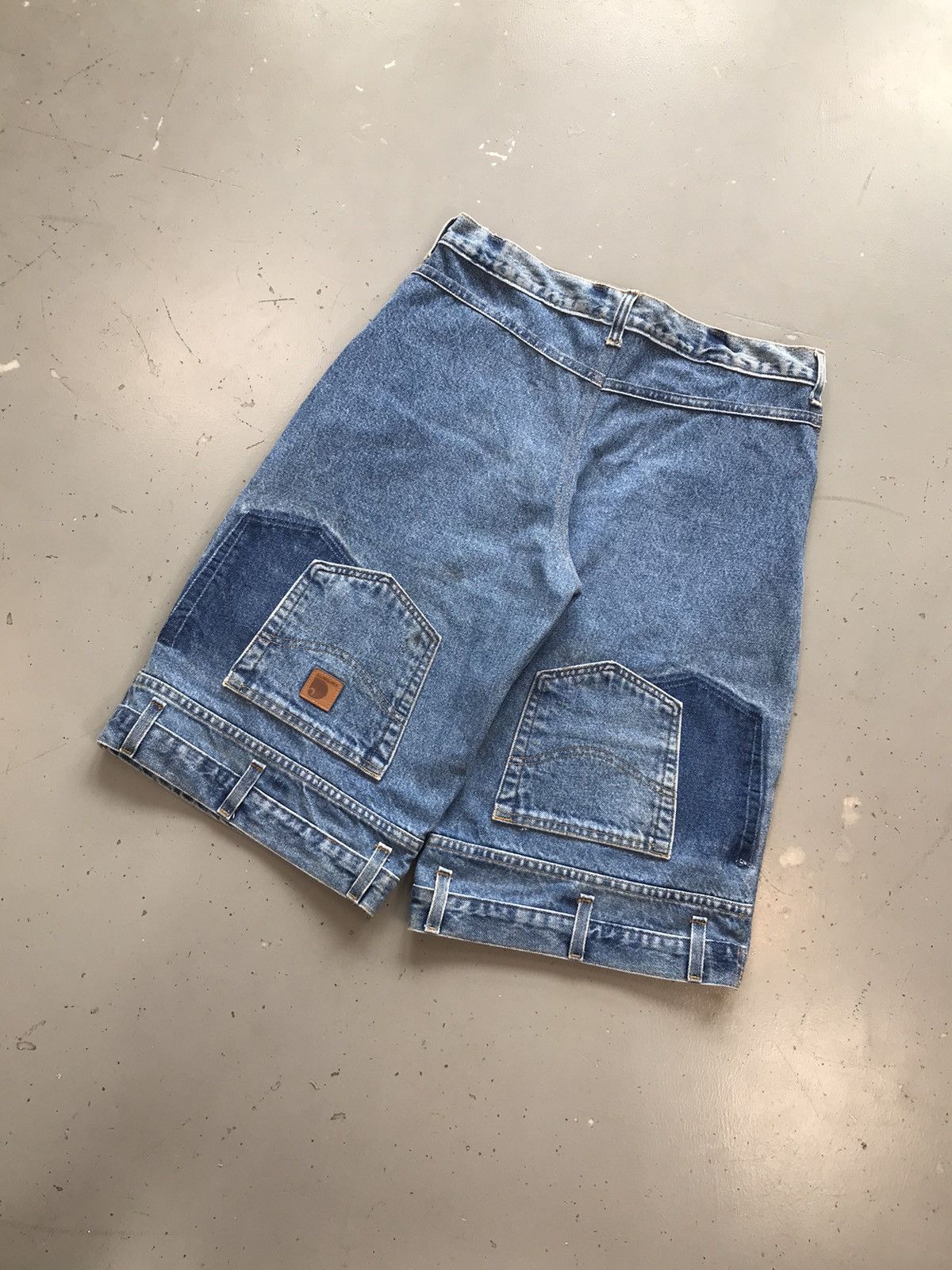 Carhartt × Vintage Vintage custom double knee denim jort Size US 34 / EU 50 - 10 Thumbnail