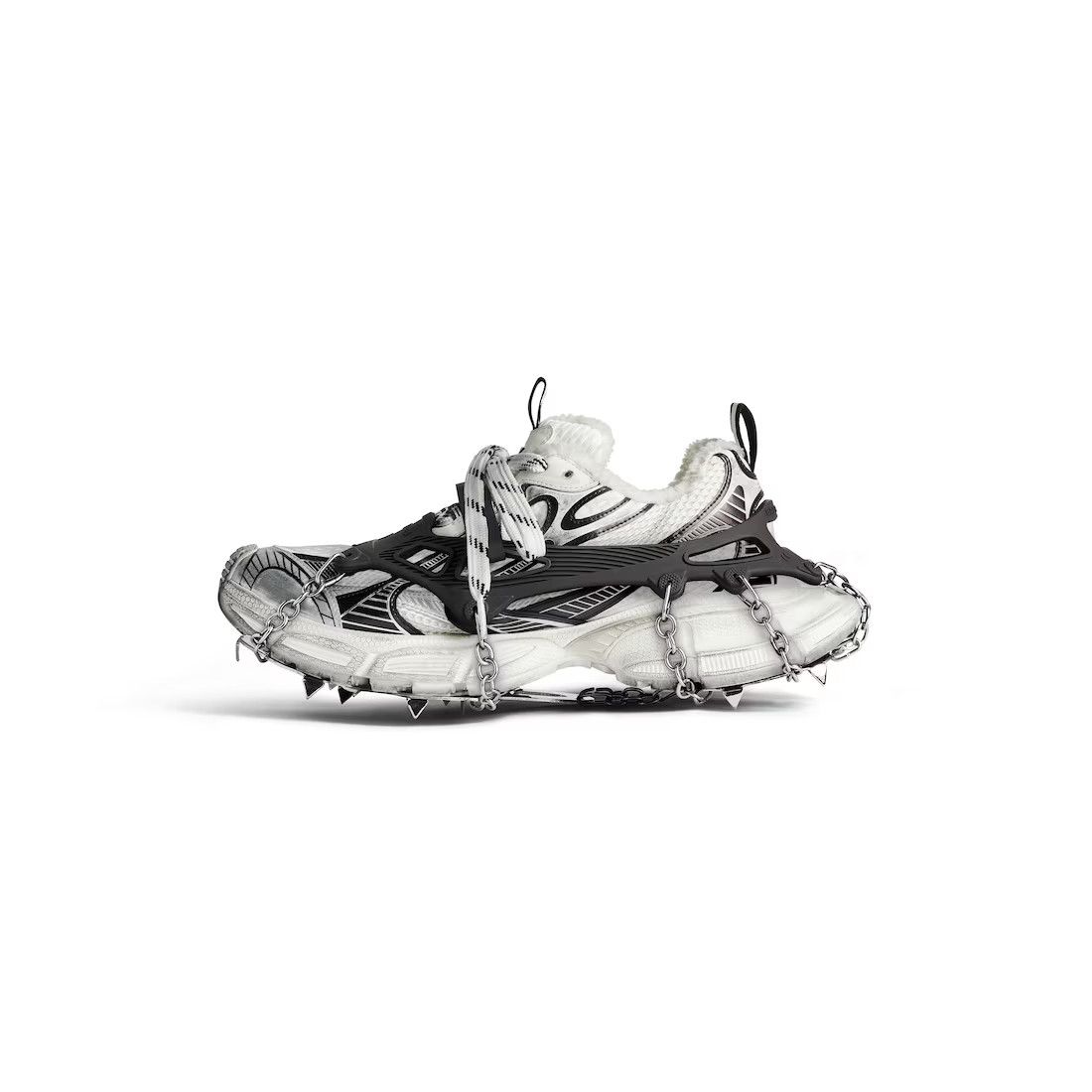 Balenciaga o1mt1gz0125 3XL Ski Sneakers in White/Black Size US 10 / EU 43 - 4 Thumbnail