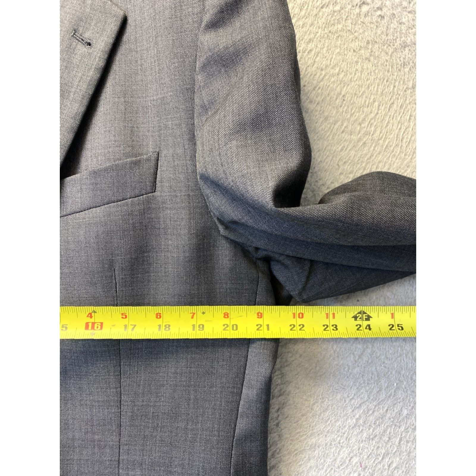 Joseph Abboud VINTAGE Joseph Abboud Suit Gray 100% Wool Men's 2-Piece 42 Slim Regular Size 42 Gray Mens Size 42R - 5 Thumbnail