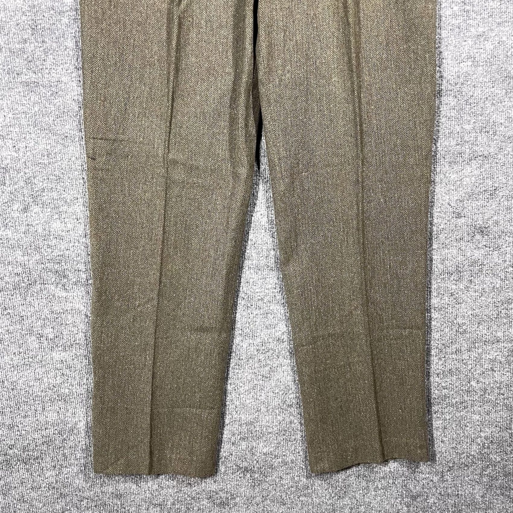 Polo Ralph Lauren VINTAGE Polo Ralph Lauren Pants 36x34 Tweed Wool Cotton 80s 90s Mens Size US M / EU 48-50 / 2 - 3 Thumbnail