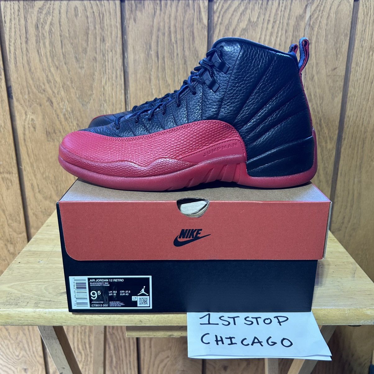 Jordan Brand Nike Air Jordan 12 Retro Flu Game 2025 Men’s 9.5 CT8013-002 Size US 9.5 / EU 42-43 - 3 Thumbnail