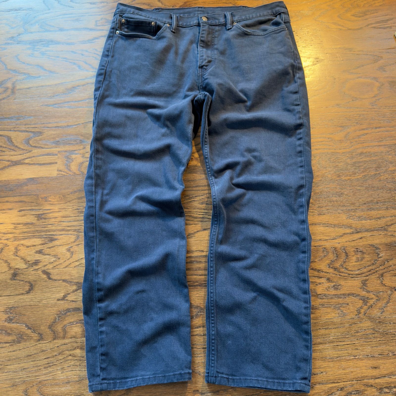 Levi's Levi's 514 White Tab Navy Bull Denim Pants 38x30 Rigid Heavy Size US 38 / EU 54 - 2 Thumbnail