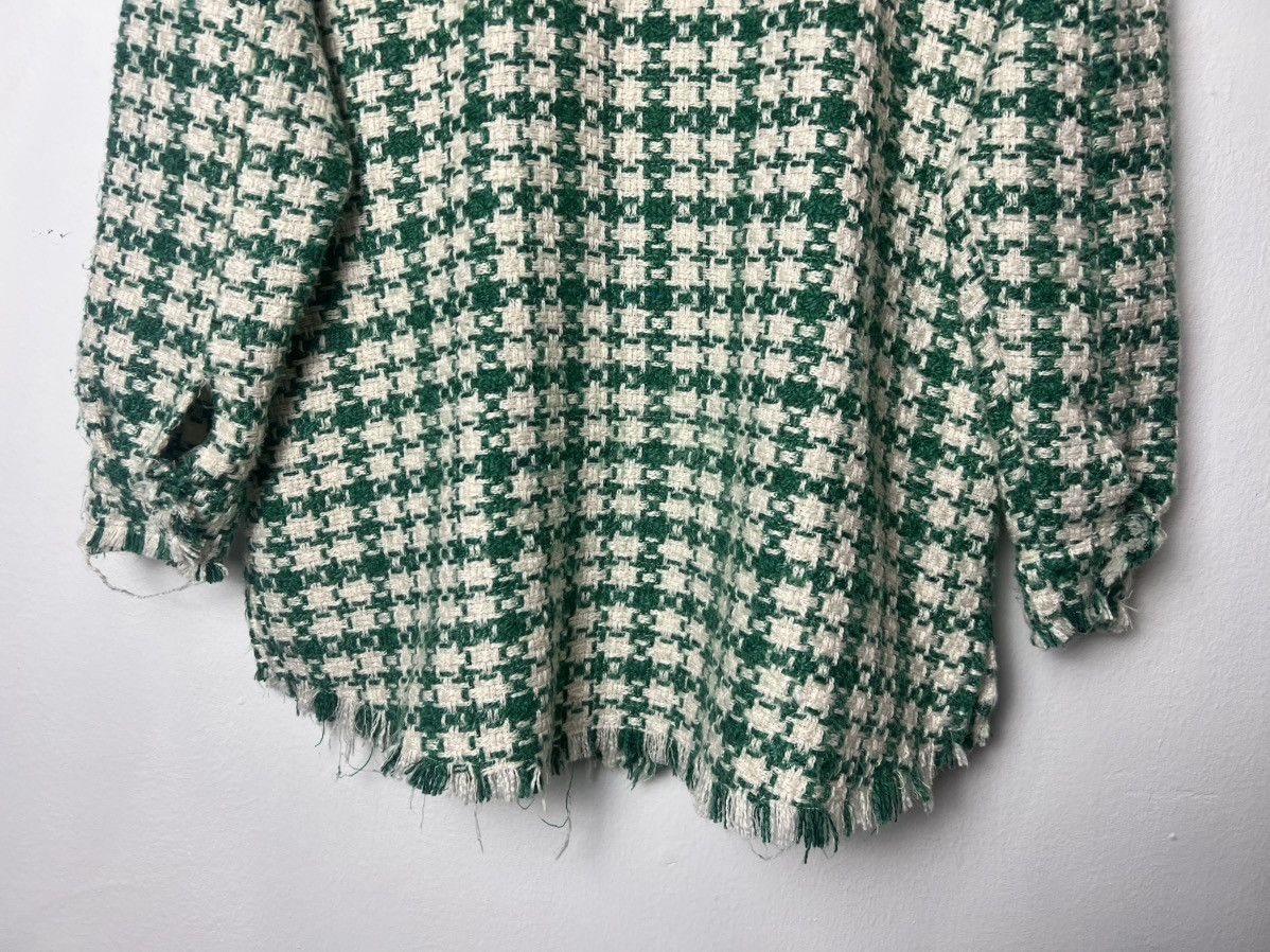 If Six Was Nine Green Tweed Frayed Jacket Size US S / EU 44-46 / 1 - 7 Thumbnail