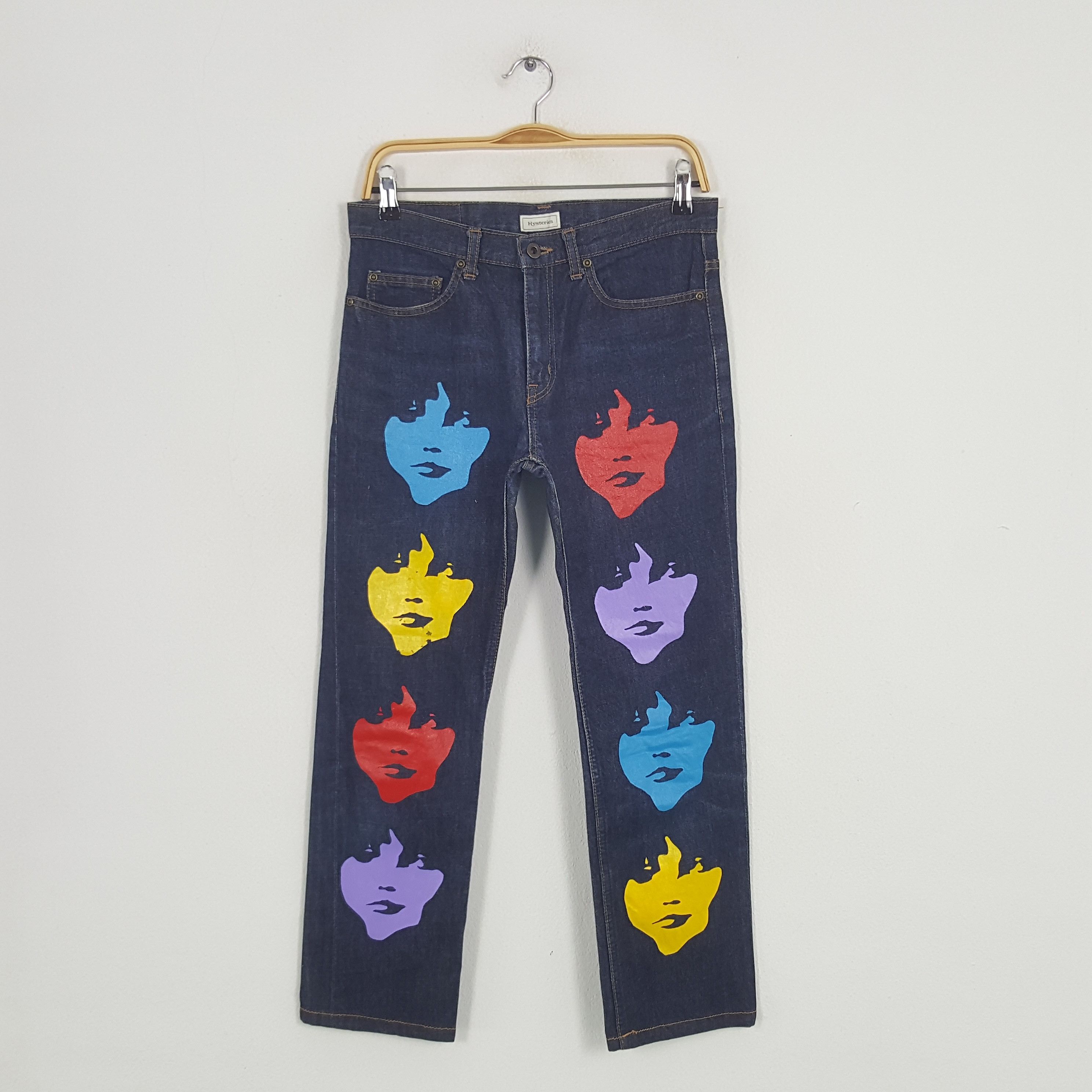 Hysteric Glamour Hagi / Tsugihagi Flared Denim Jeans | Depop