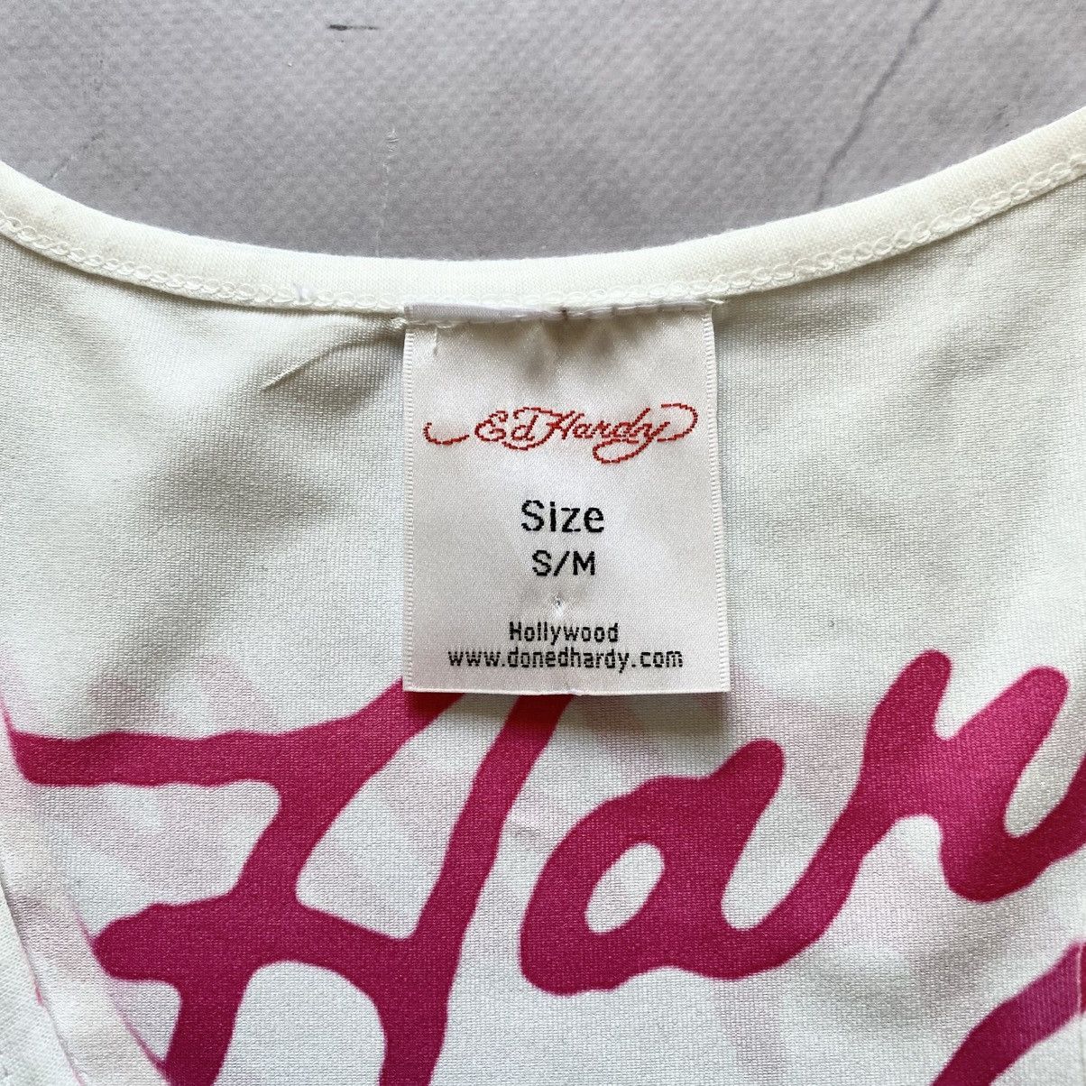 Ed Hardy Y2K Ed Hardy Tank Top Rhinestones Hysteric Glamour Vibe Size L / US 10 / IT 46 - 9 Thumbnail