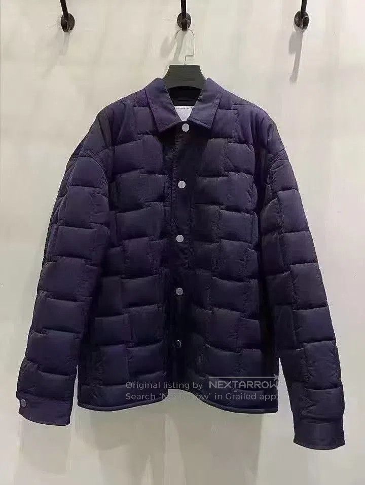 Bottega Veneta Bottega Veneta Purple Woven Check Padded Coat. Size US XL / EU 56 / 4 - 1 Thumbnail