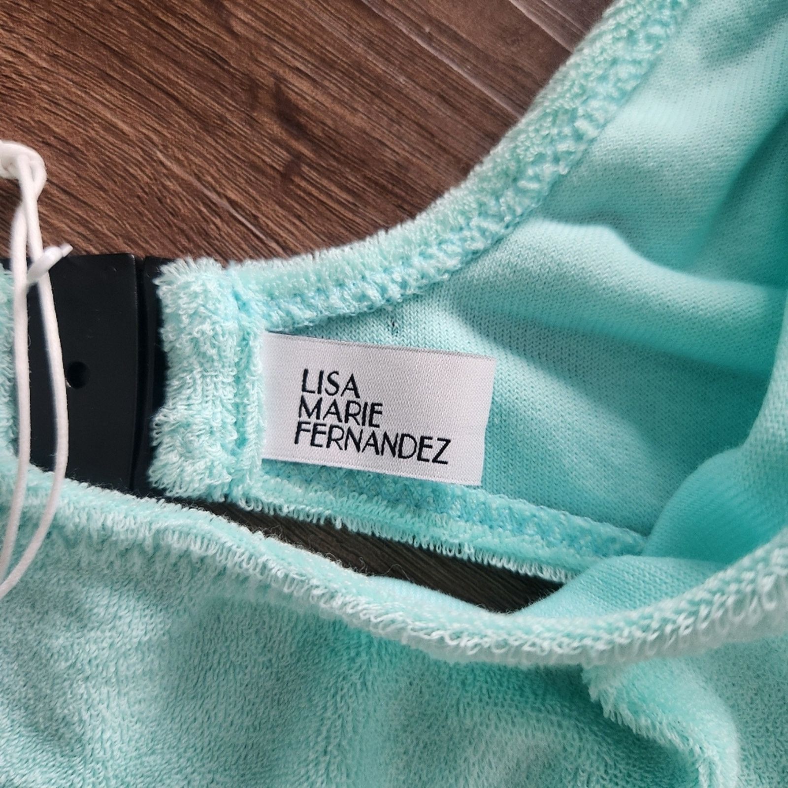 Lisa Marie Fernandez Lisa Marie Fernandez Stretch - Cotton Terry Swimsuit Blue 4 Size ONE SIZE - 6 Thumbnail