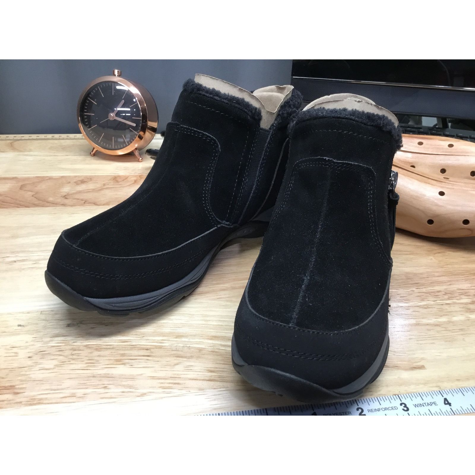 Other Easy Spirit T-SHuffle Black Suede Women's 6.5 Ankle Booties Size US 6.5 / IT 36.5 - 4 Thumbnail