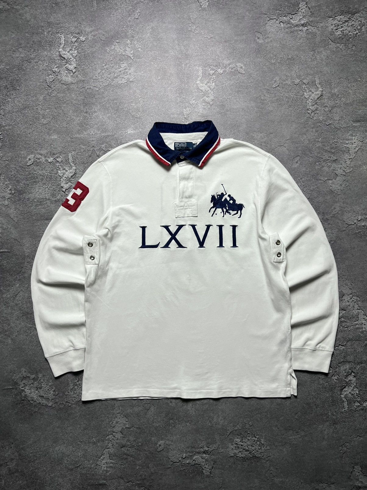 Polo Ralph Lauren Vintage Ralph Lauren Rugby LXVII Big Pony Chief Keef Xl Size US XL / EU 56 / 4 - 1 Thumbnail