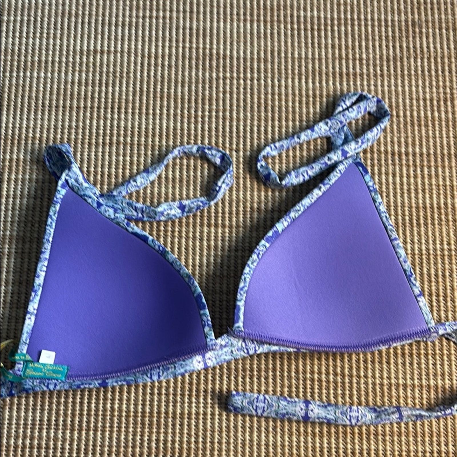 Other NWT Antica Sartoria Positano Blue and Purple Bikini Set L Size ONE SIZE - 5 Thumbnail