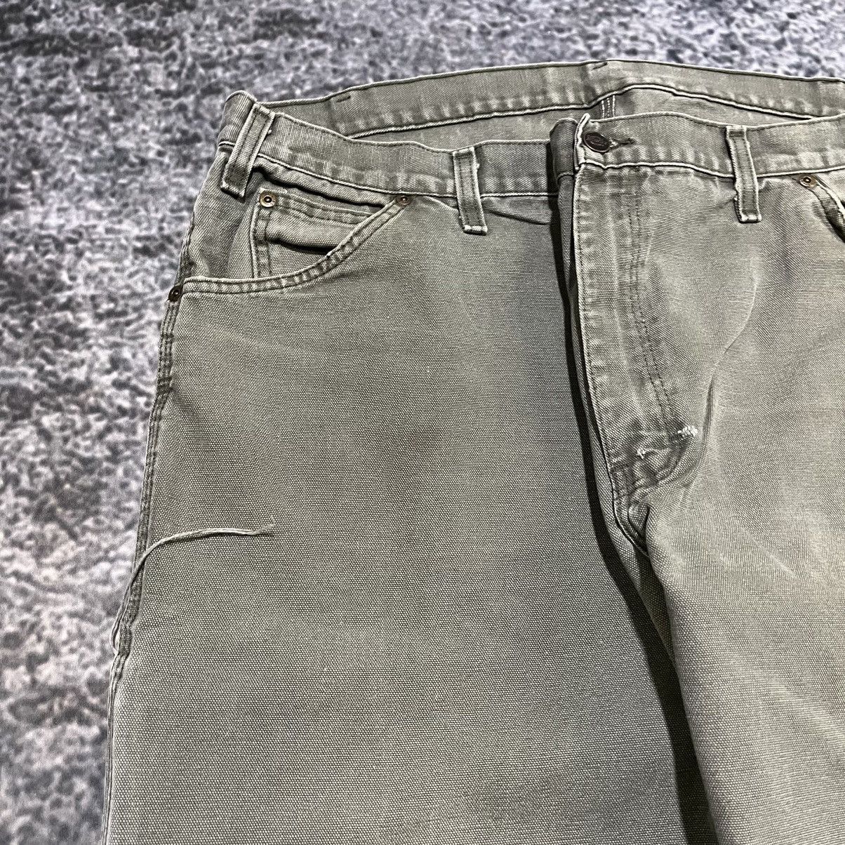 Dickies VINTAGE BAGGY DICKIES FADED GREEN WORKWEAR CARPENTER JEANS Size US 40 / EU 56 - 9 Thumbnail
