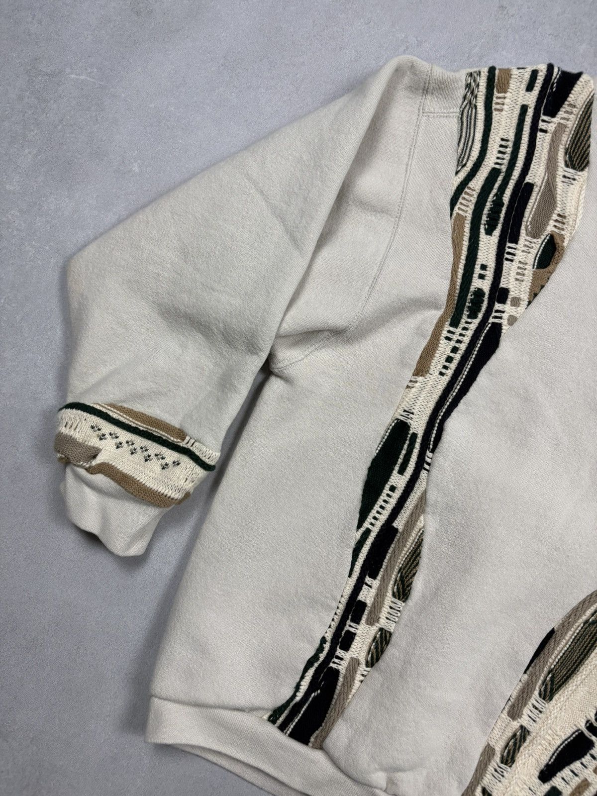 Nike Vintage Reworked Nike Sweatshirt Knit Insert Y2K 90s Coogi Size US M / EU 48-50 / 2 - 3 Thumbnail