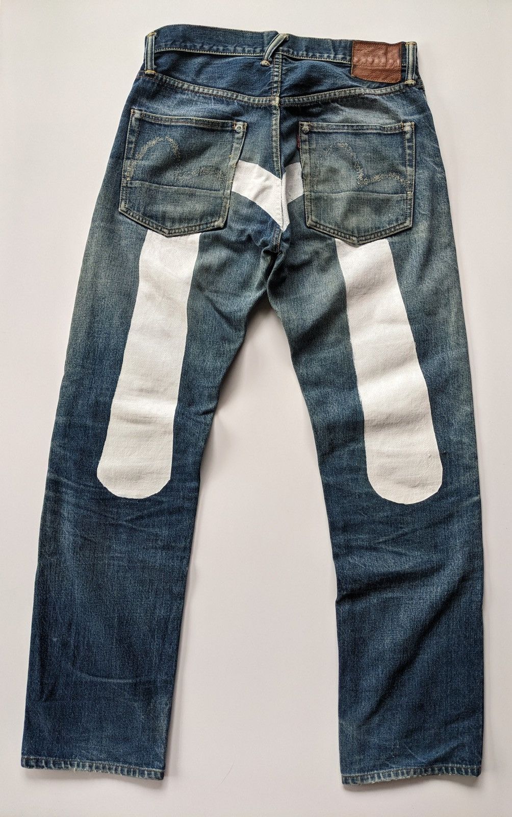 Evisu Evisu daicock distressed selvedge custom jeans Size US 31 - 1 Thumbnail
