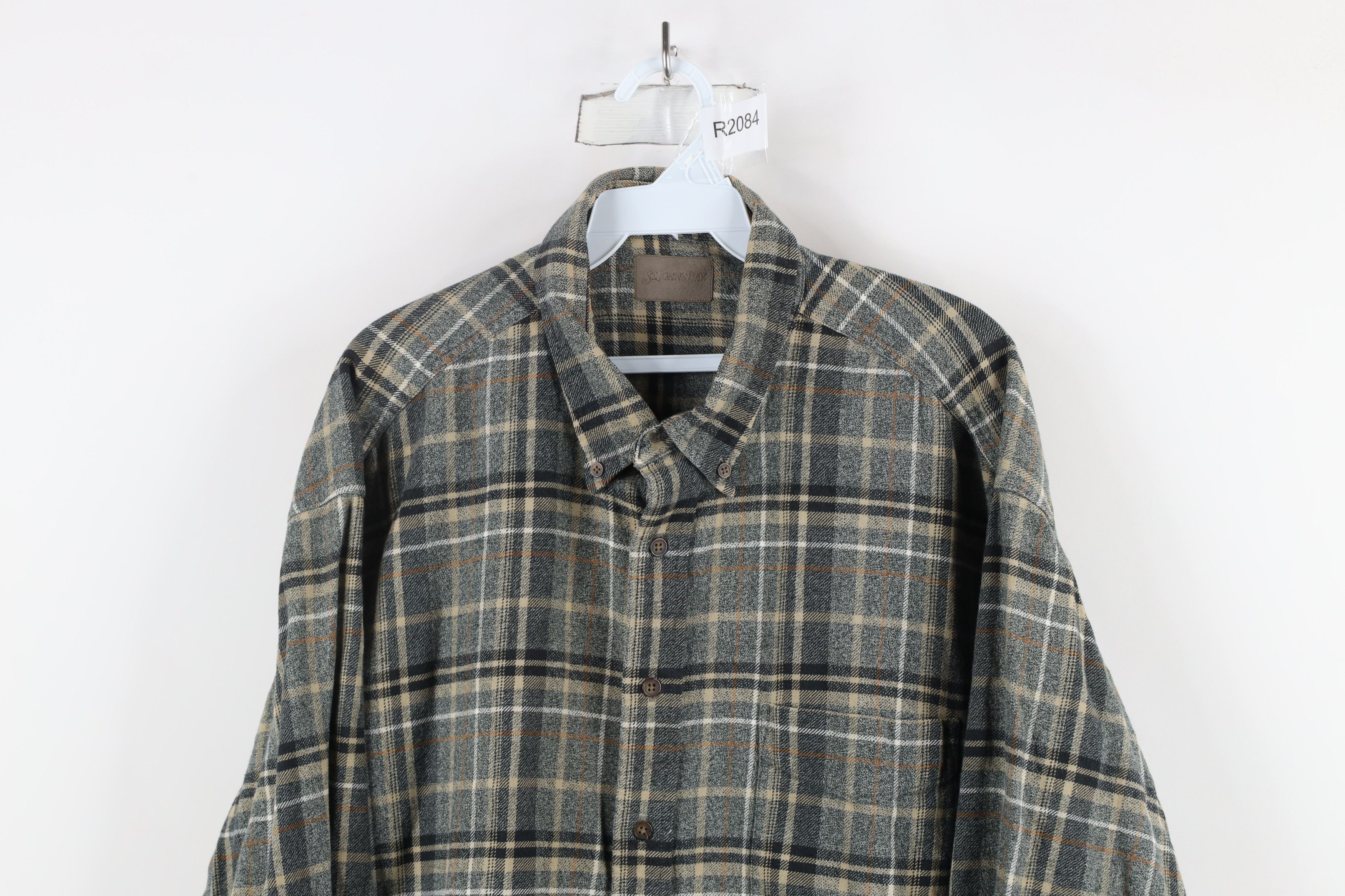 Vintage Vintage 90s Streetwear Collared Button Down Shirt Plaid Size US XXL / EU 58 / 5 - 2 Thumbnail
