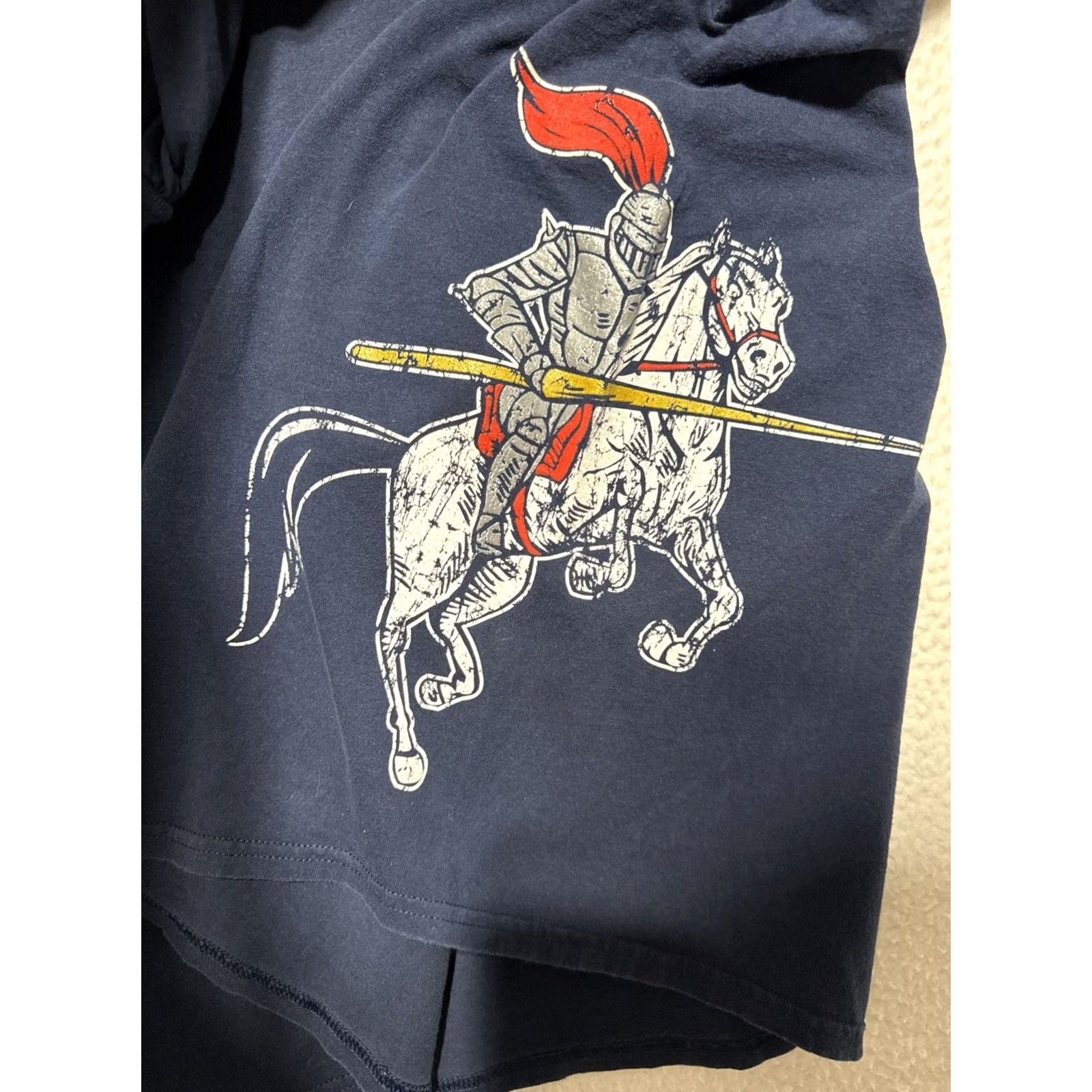 Gildan Michigan Renaissance Festival Knight Jousting Horse Long Sleeve Shirt 2XL Men Blue Gildan T-Shirt Size US XXL / EU 58 / 5 - 3 Thumbnail