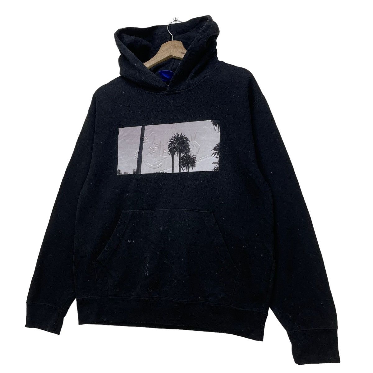 Japanese Brand × Vintage Japanase Brand Larkin Blue Emboss Gecko Pull Over Hoodie Size US S / EU 44-46 / 1 - 2 Thumbnail