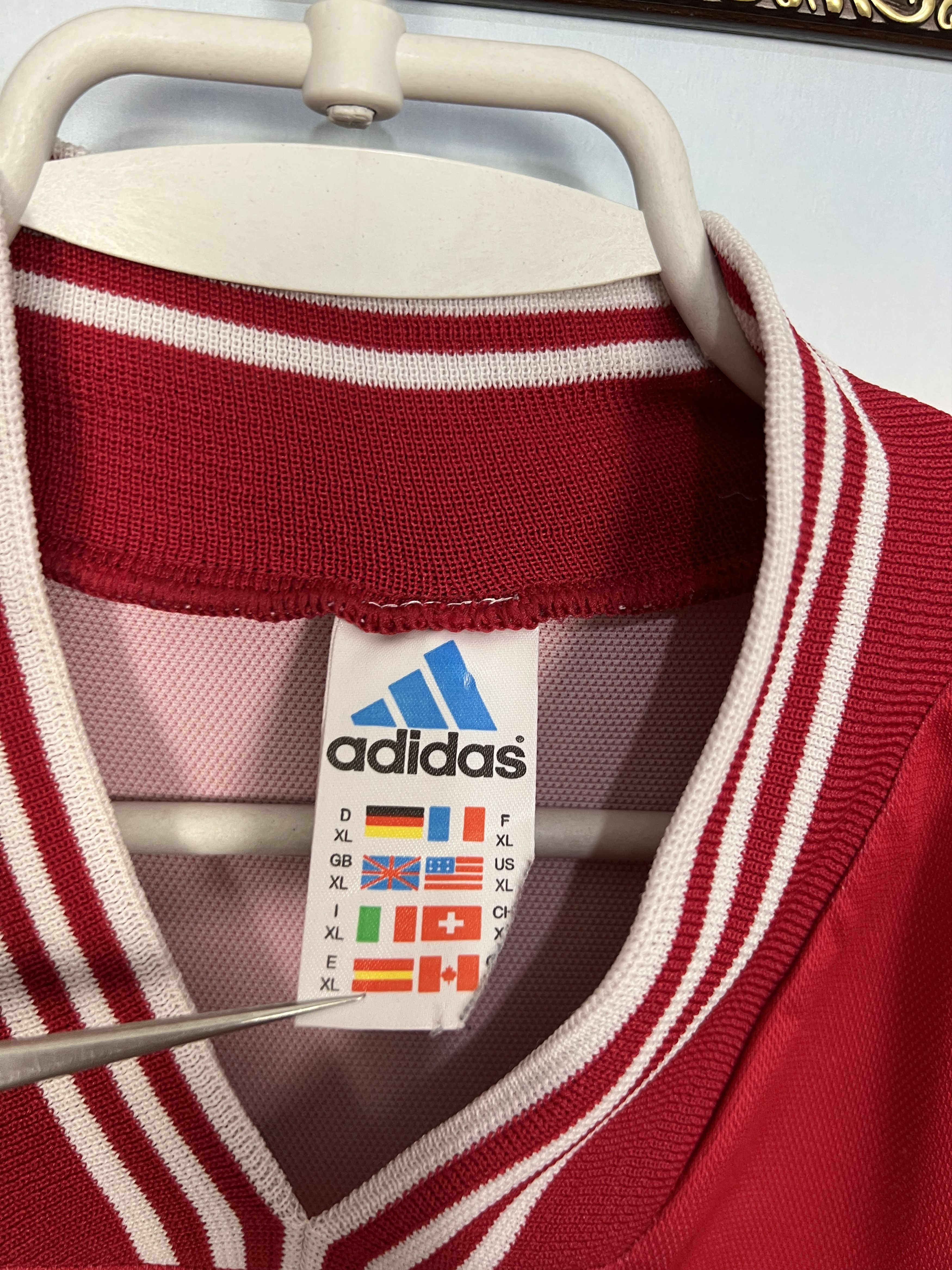 Adidas Vintage Football Template Shirt Soccer Long Sleeve Jersey Size US XL / EU 56 / 4 - 8 Thumbnail
