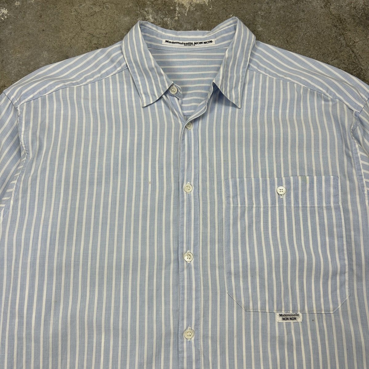 Japanese Brand × Mademoiselle Non Non Mademoiselle Non Non - Blue Shirt Size US L / EU 52-54 / 3 - 2 Thumbnail