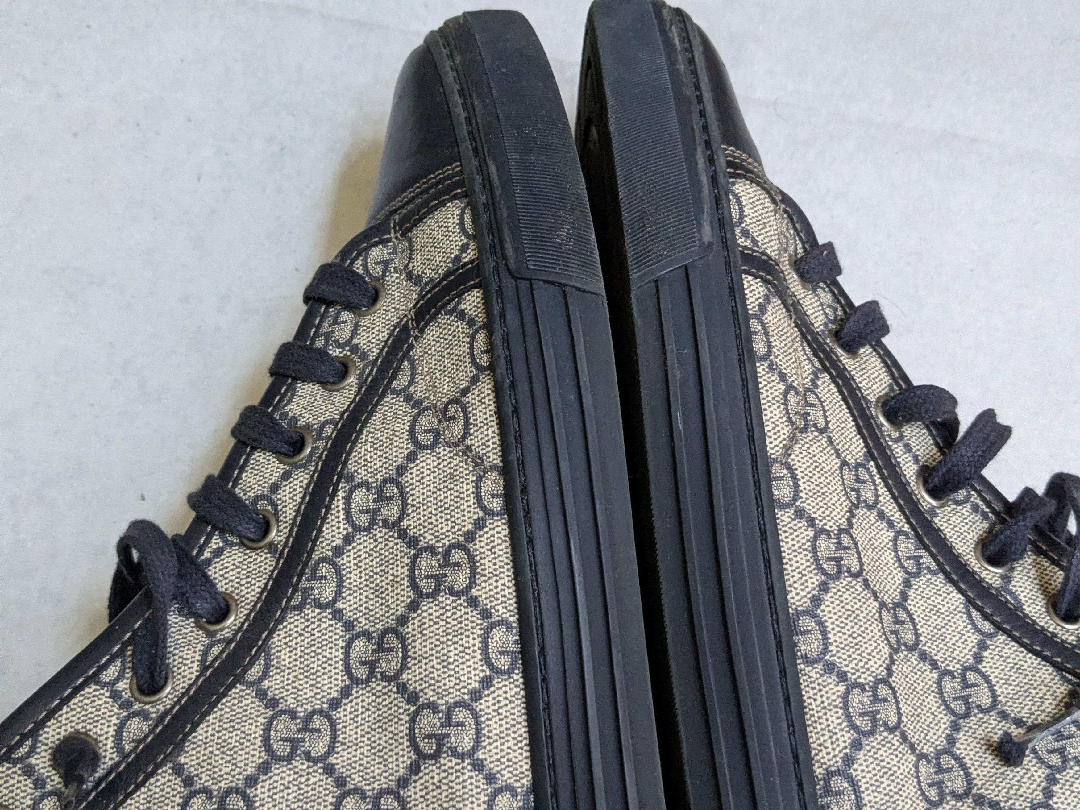 Gucci Gucci Monogram Sneakers Navy Blue 9.5 High Tops Size US 9.5 / EU 42-43 - 8 Thumbnail
