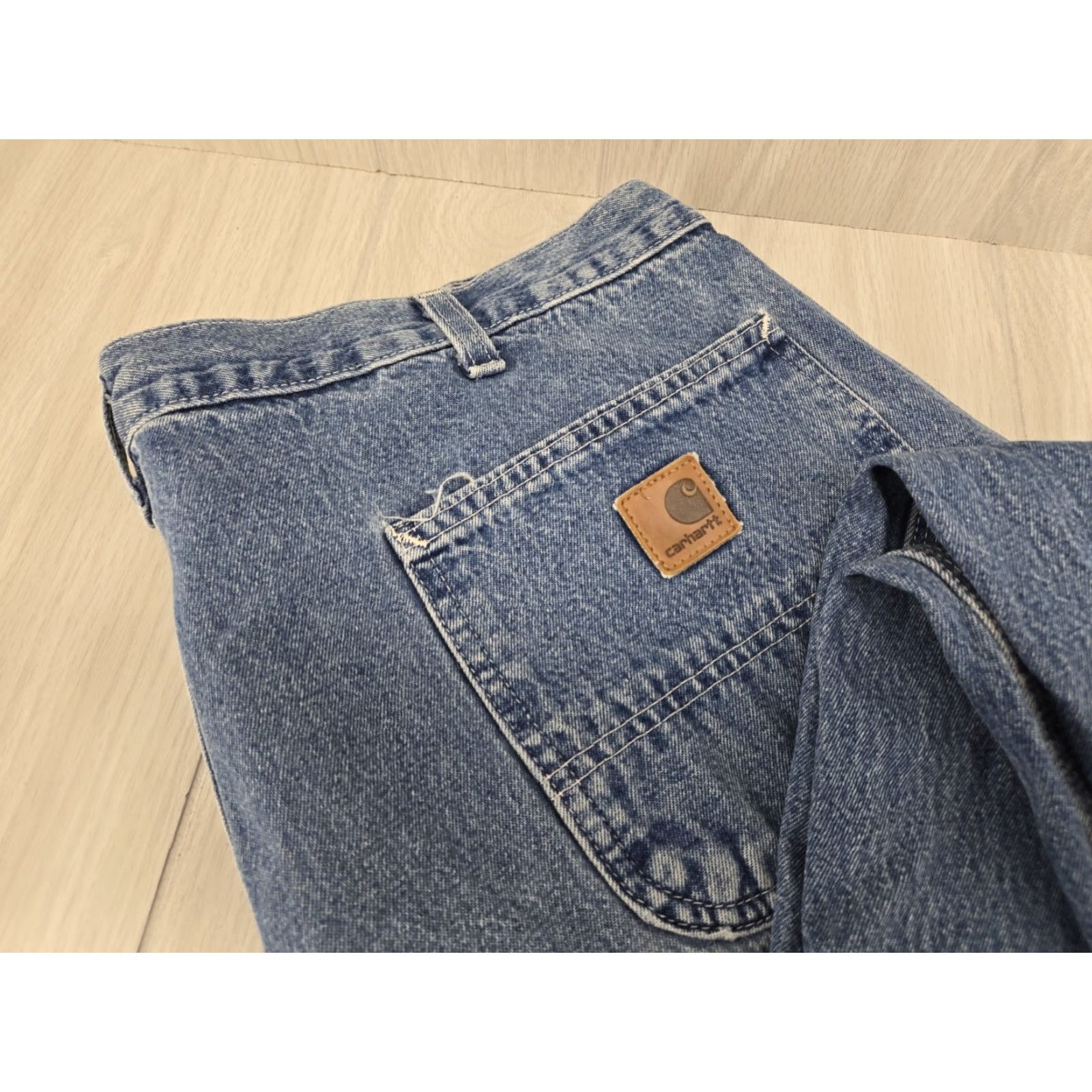Carhartt Carhartt Carpenter Jeans Mens 40x34 Dungaree Fit Blue Denim Workwear DST B13 DST Size US 40 / EU 56 - 4 Thumbnail
