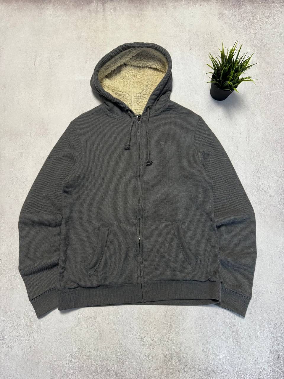 Abercrombie & Fitch Vintage Abercrombie Fitch Fur Jacket Hoodie Y2K 90s Size US M / EU 48-50 / 2 - 1 Thumbnail