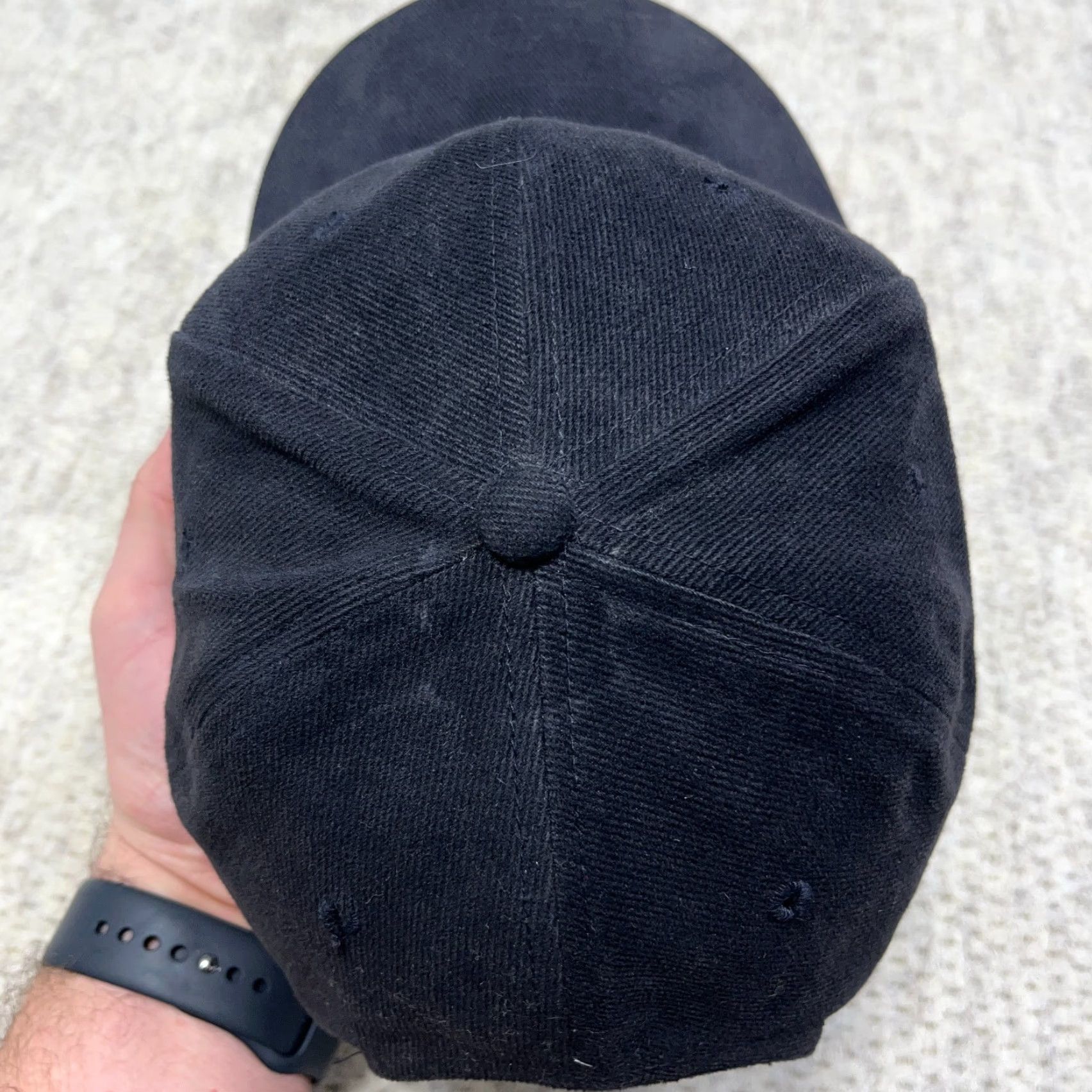 Nike VINTAGE Nike Hat Cap Snapback Black White Center Swoosh Twill Adjustable Men Size ONE SIZE - 6 Thumbnail